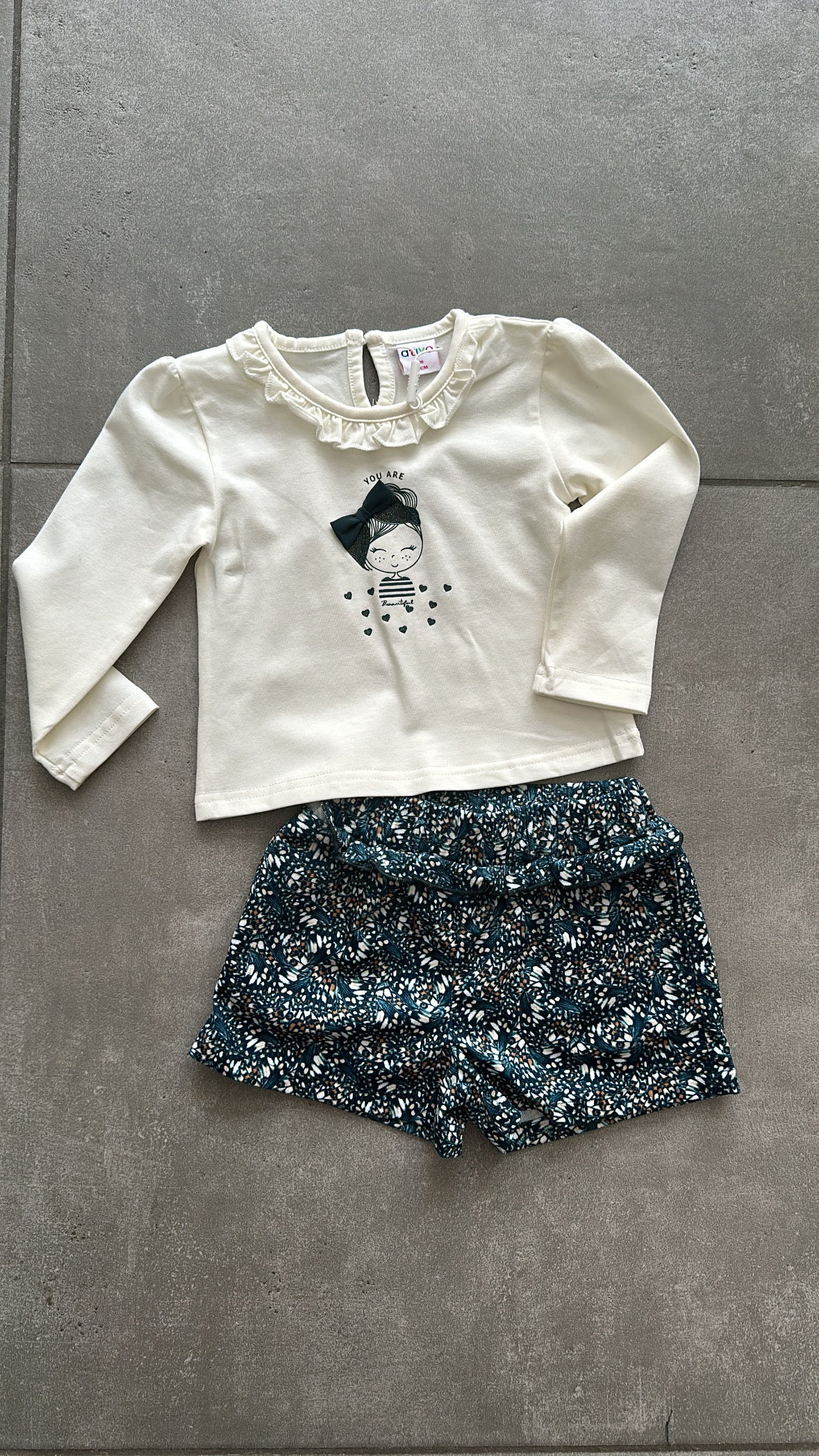 Completo YOU ARE 6-36M - BIANCO