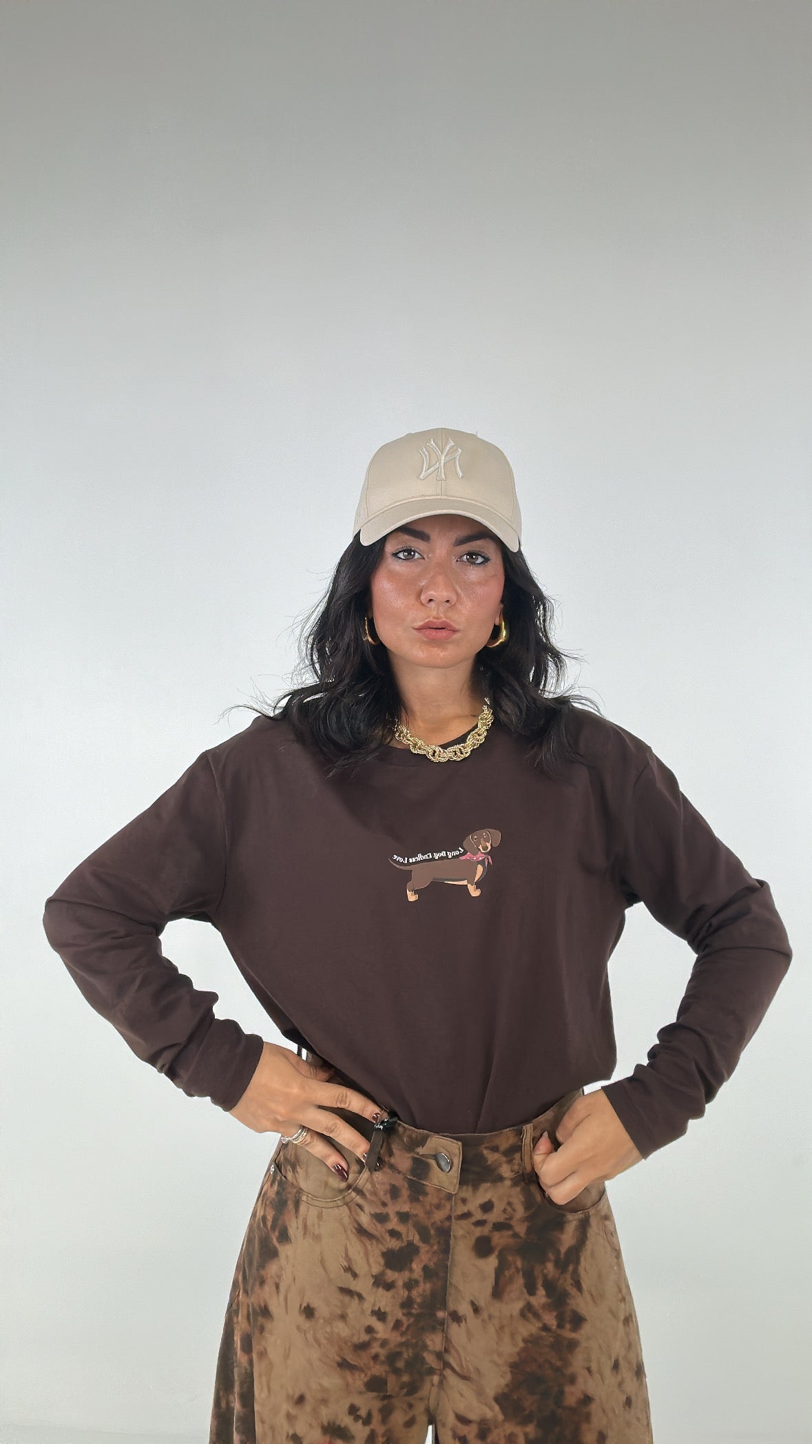 Maglia LUMINA DOG - MARRONE
