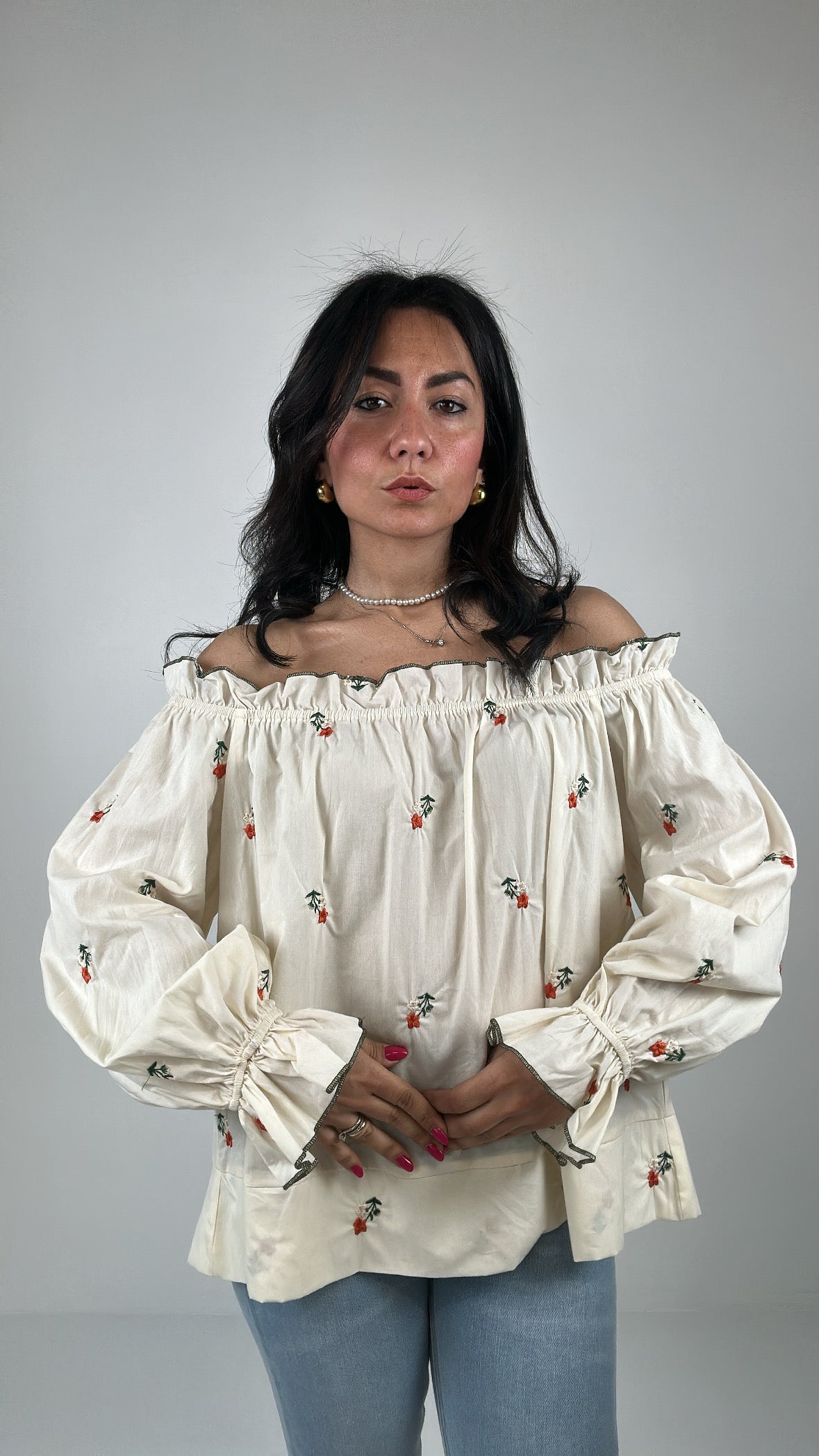 Blusa MARGHERITA - PANNA