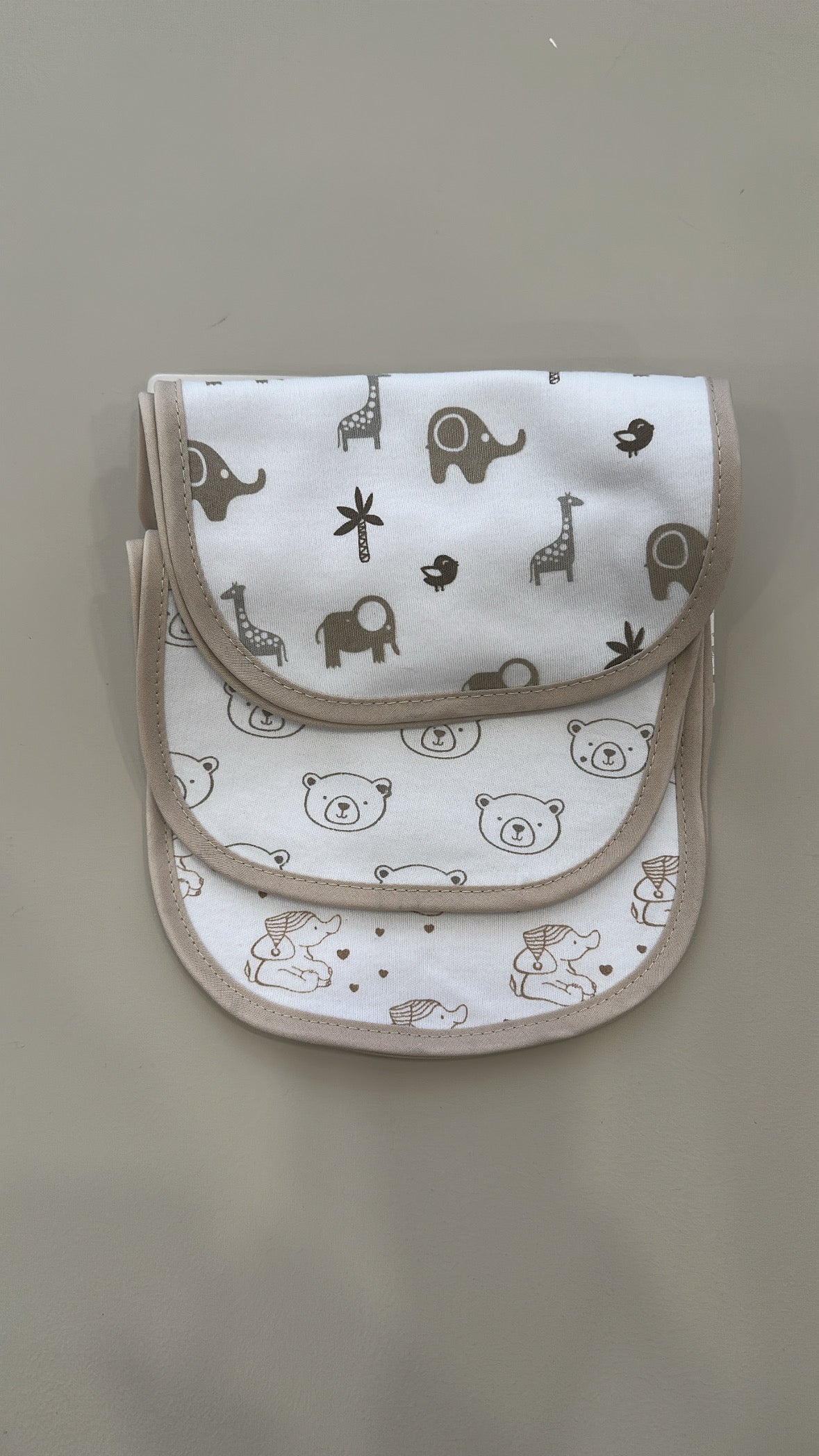 SET 6 pz bavette a clip - BEIGE