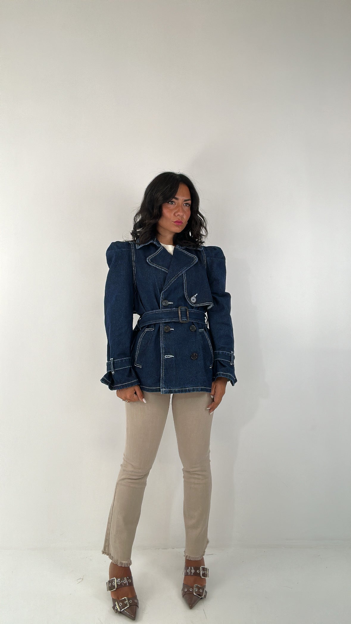 Jeans TROMBETTA STREET - BEIGE