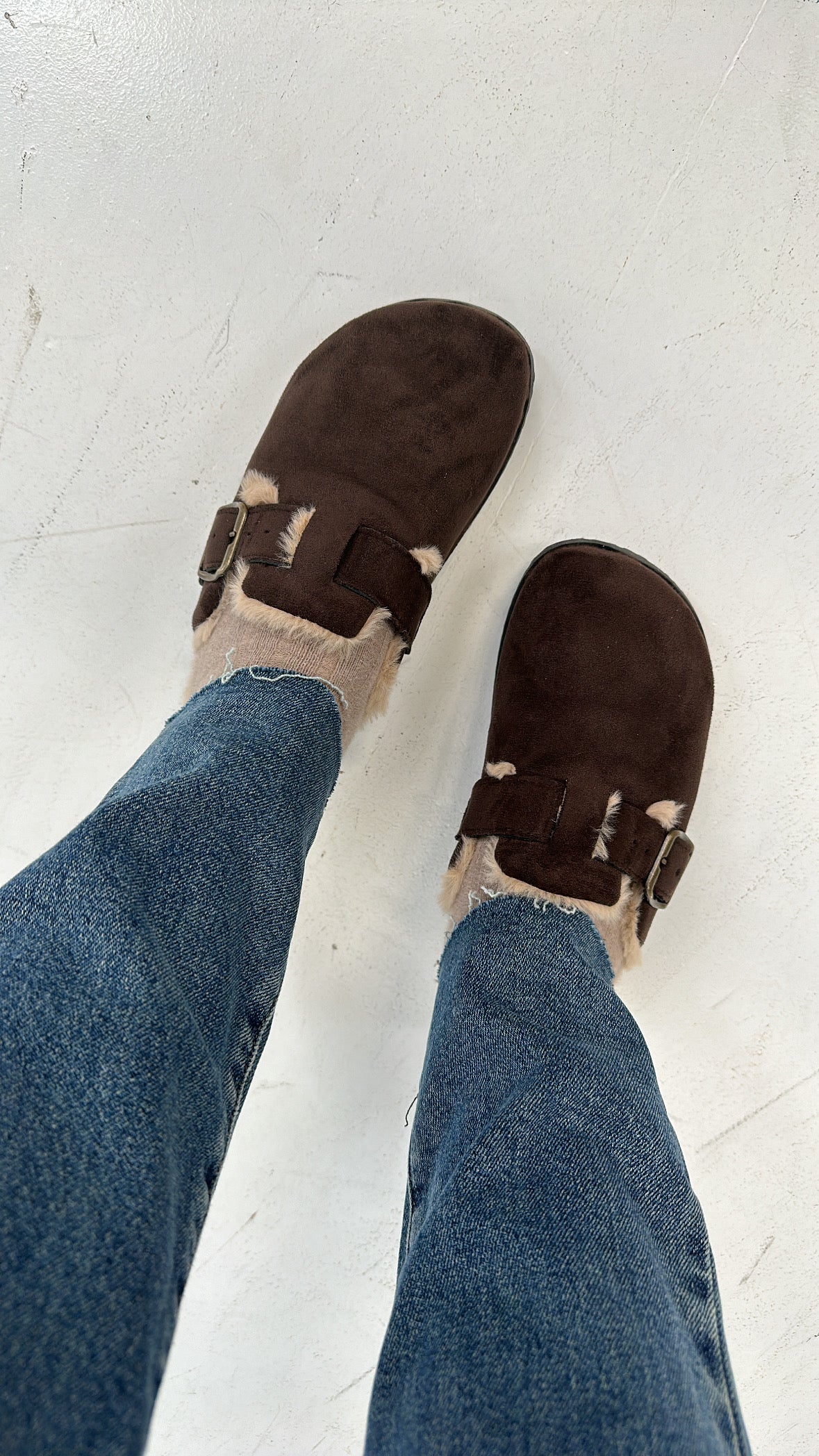Sabot CON PELLICCIA - MARRONE
