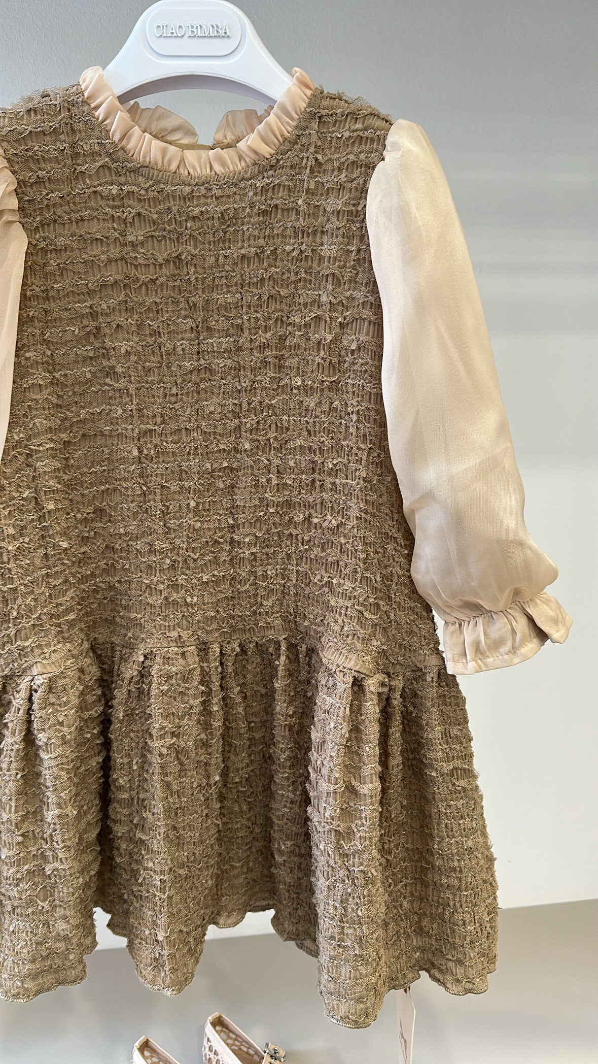 Vestito ELISABET 3-10A - CAMMELLO