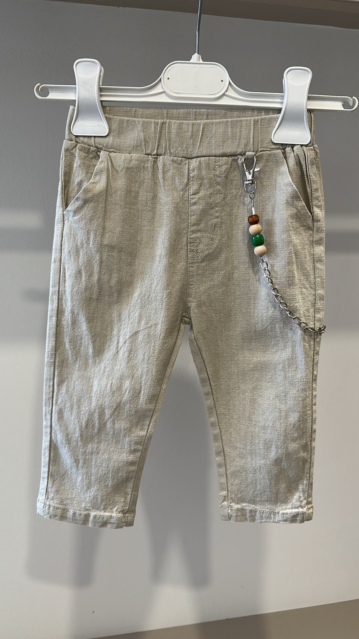 Pantalone IN COTONE 12-36M - BEIGE