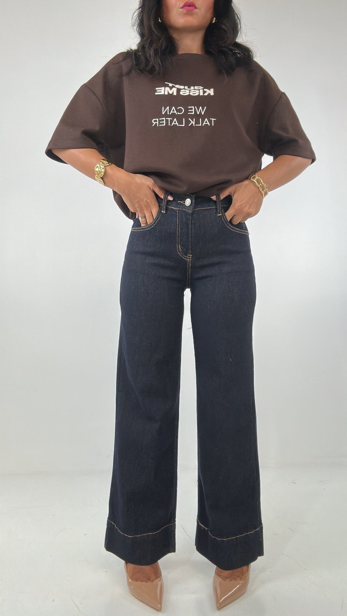 Jeans WIDE LEG CROPPED - JEANS