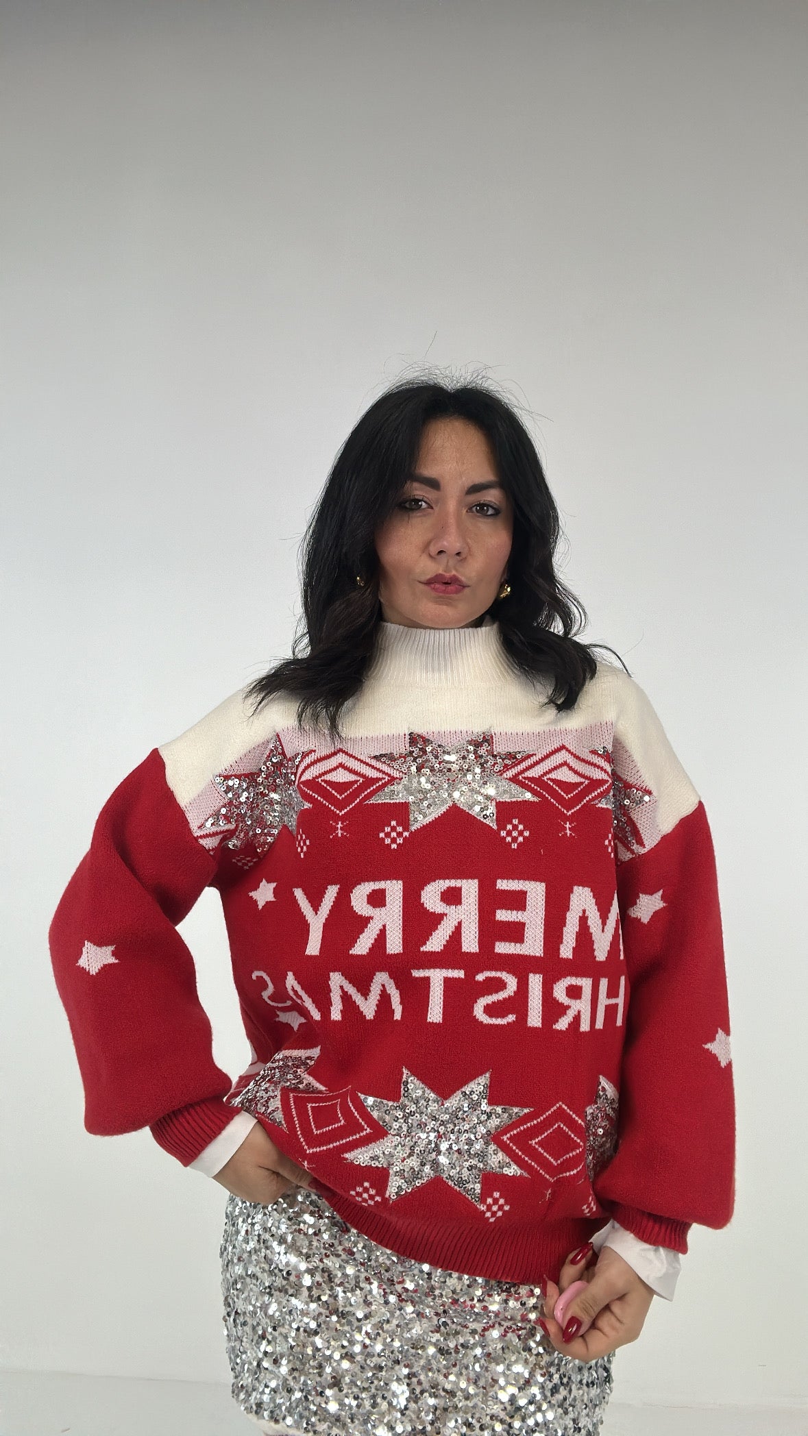 Pull STELLA MERRY - ROSSO