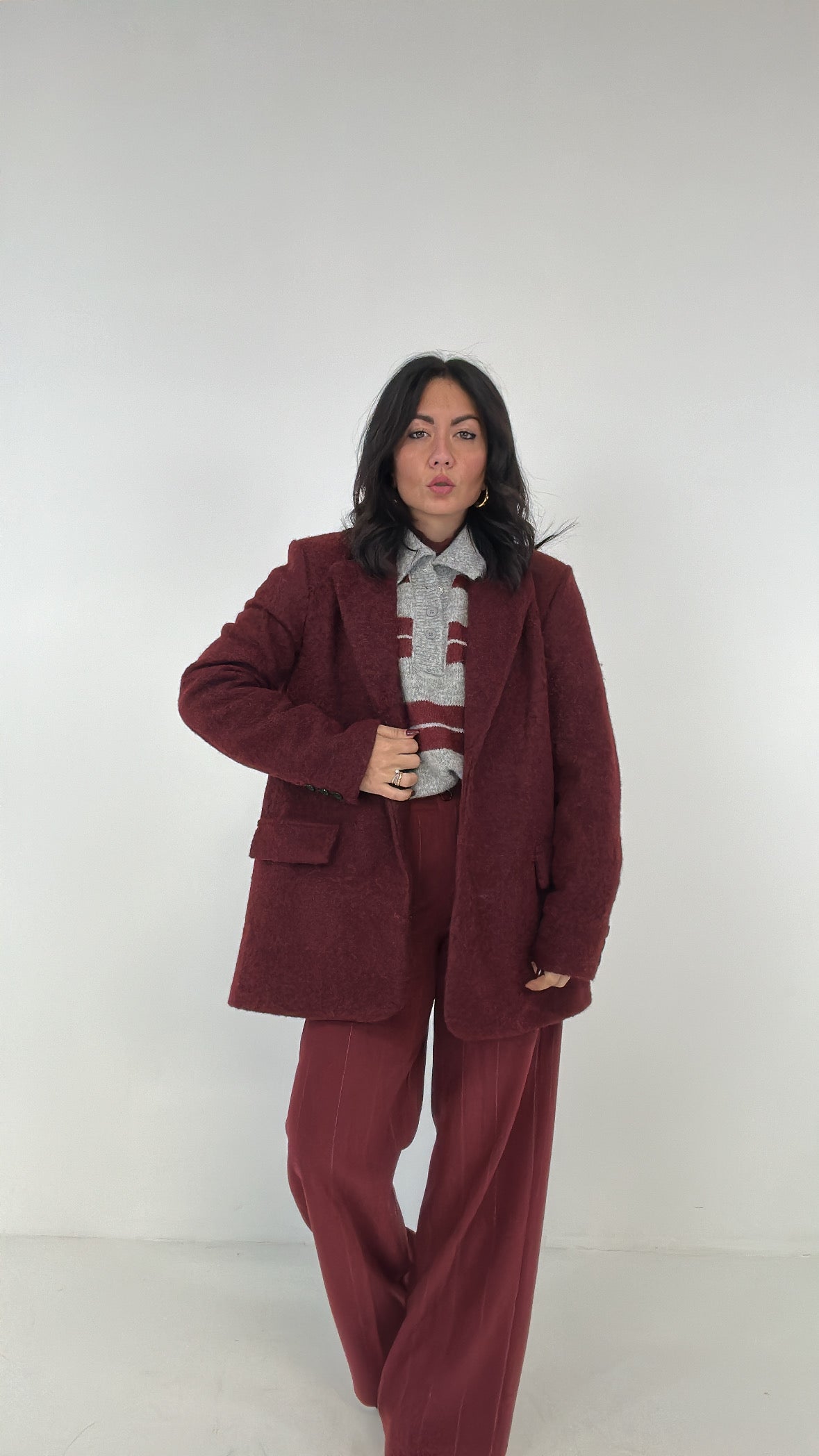 Giacca BOUCLER - BORDEAUX