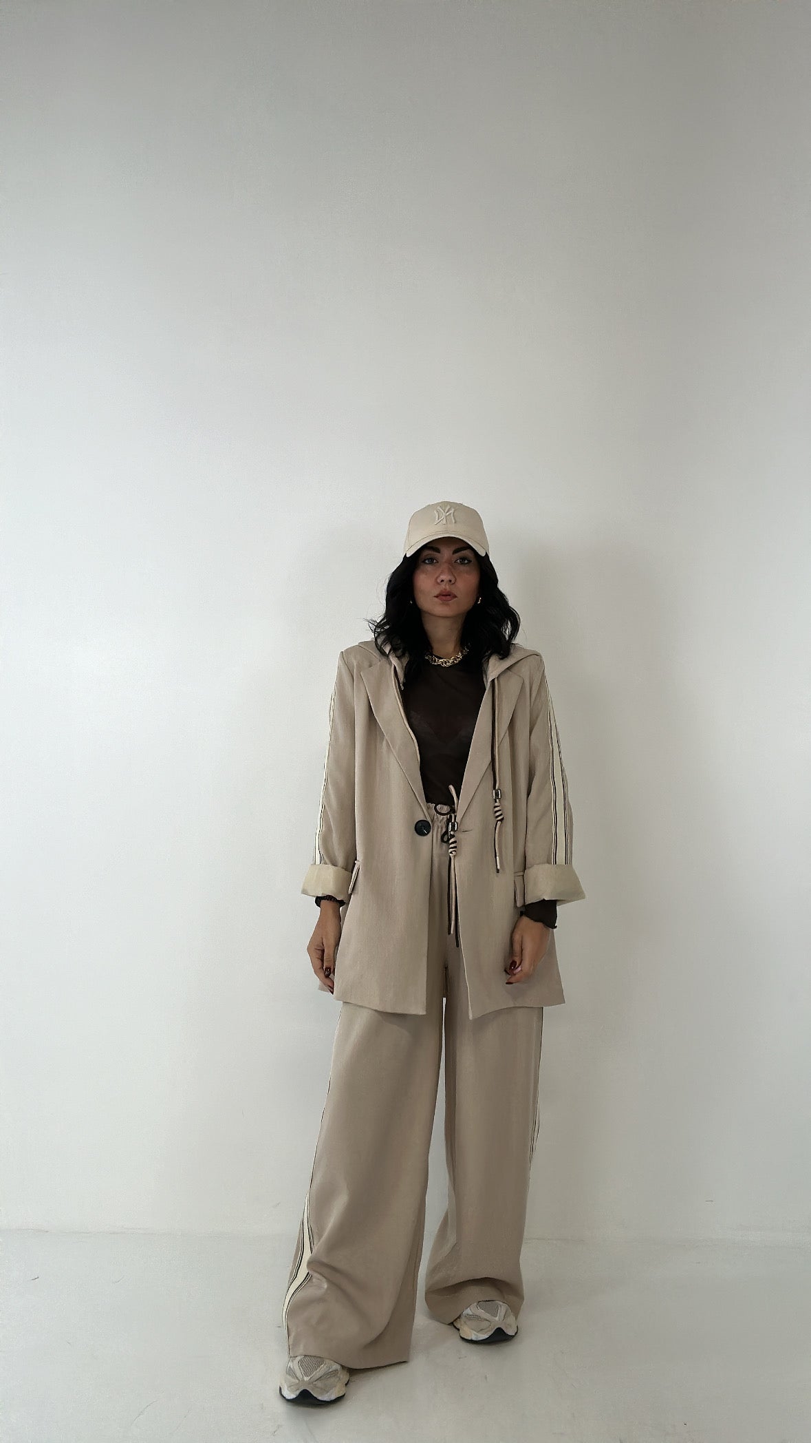 Tailleur STRIPES - BEIGE