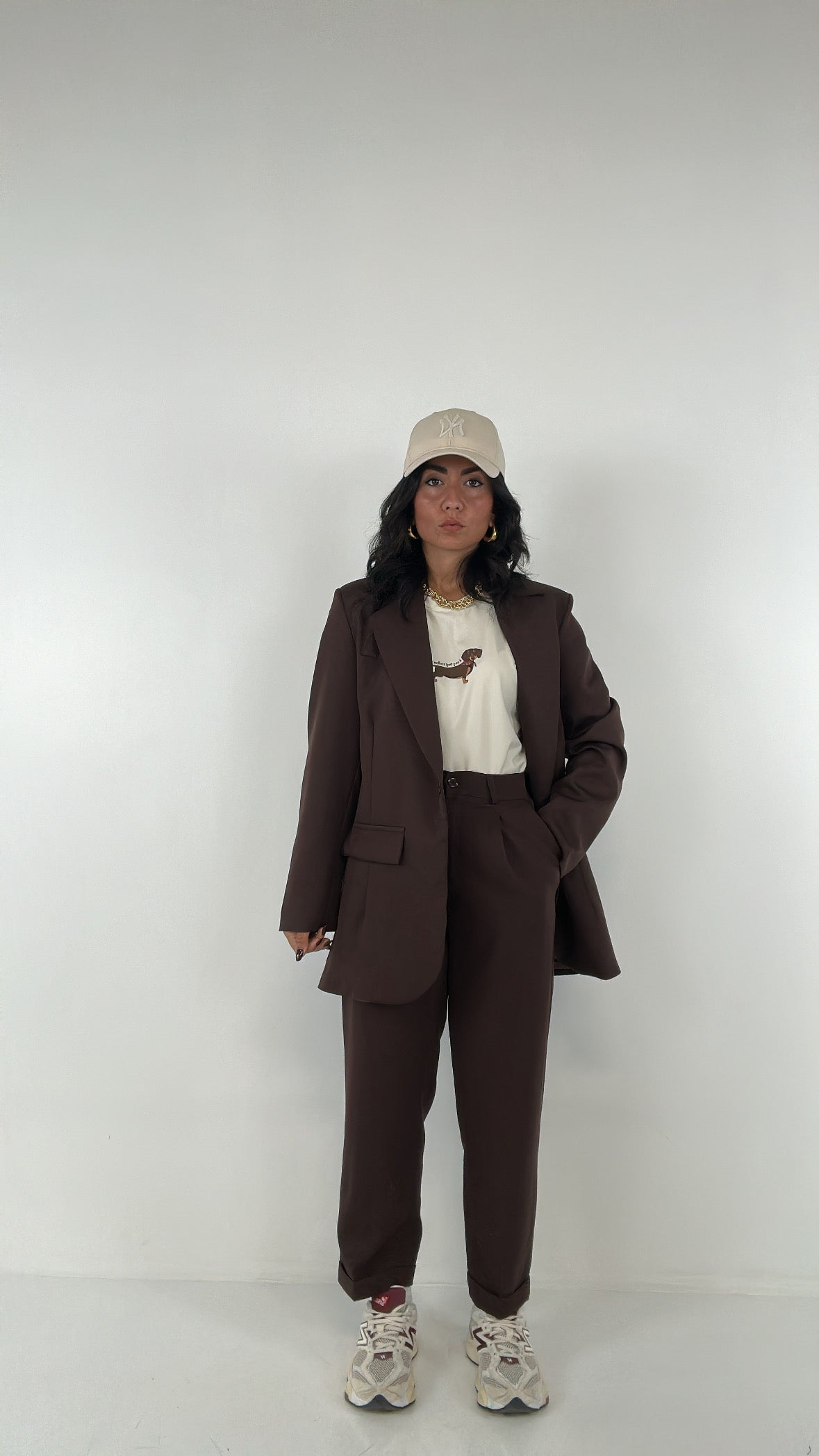 Tailleur FRANCI - MARRONE