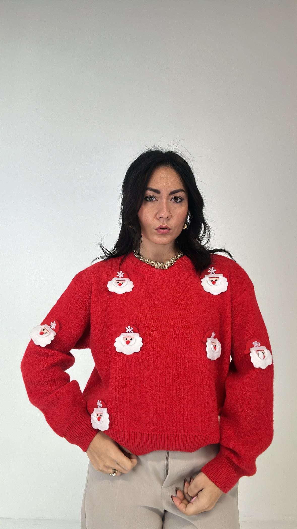 Pull BABBO NATALE - ROSSO