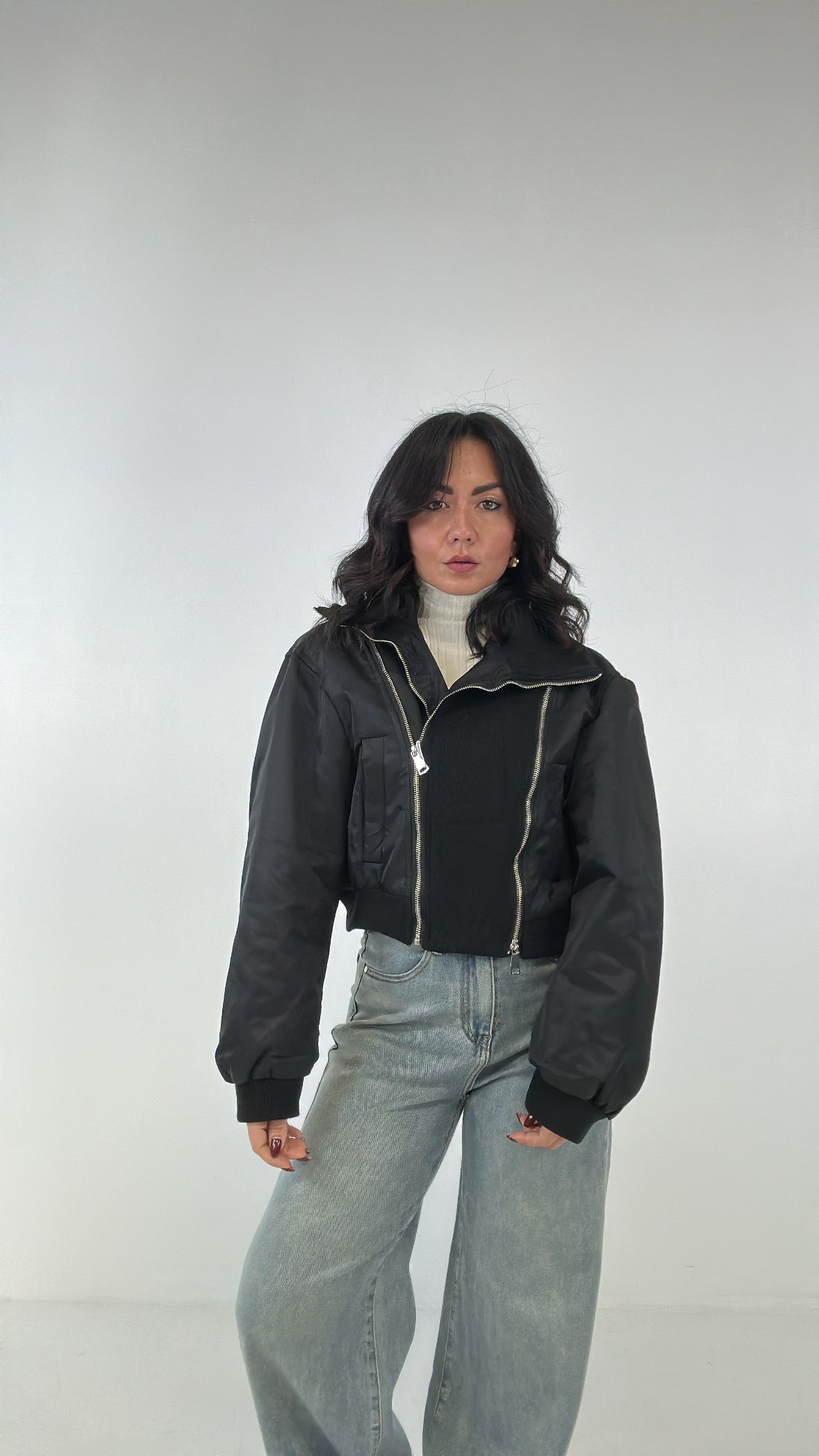 Giubbino CERNIERA - NERO