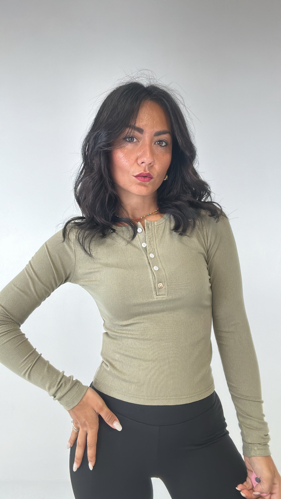 Maglia BOTTONCINI - VERDE MILITARE
