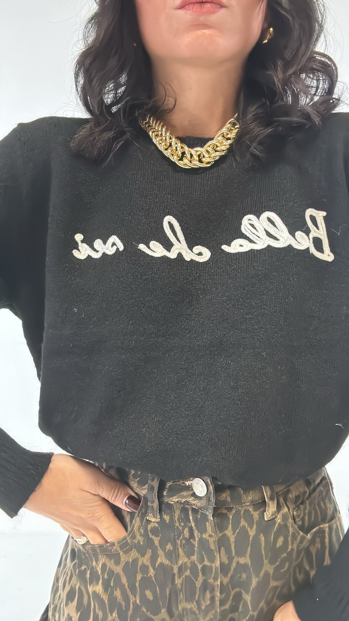 Pull BELLA CHE SEI - NERO