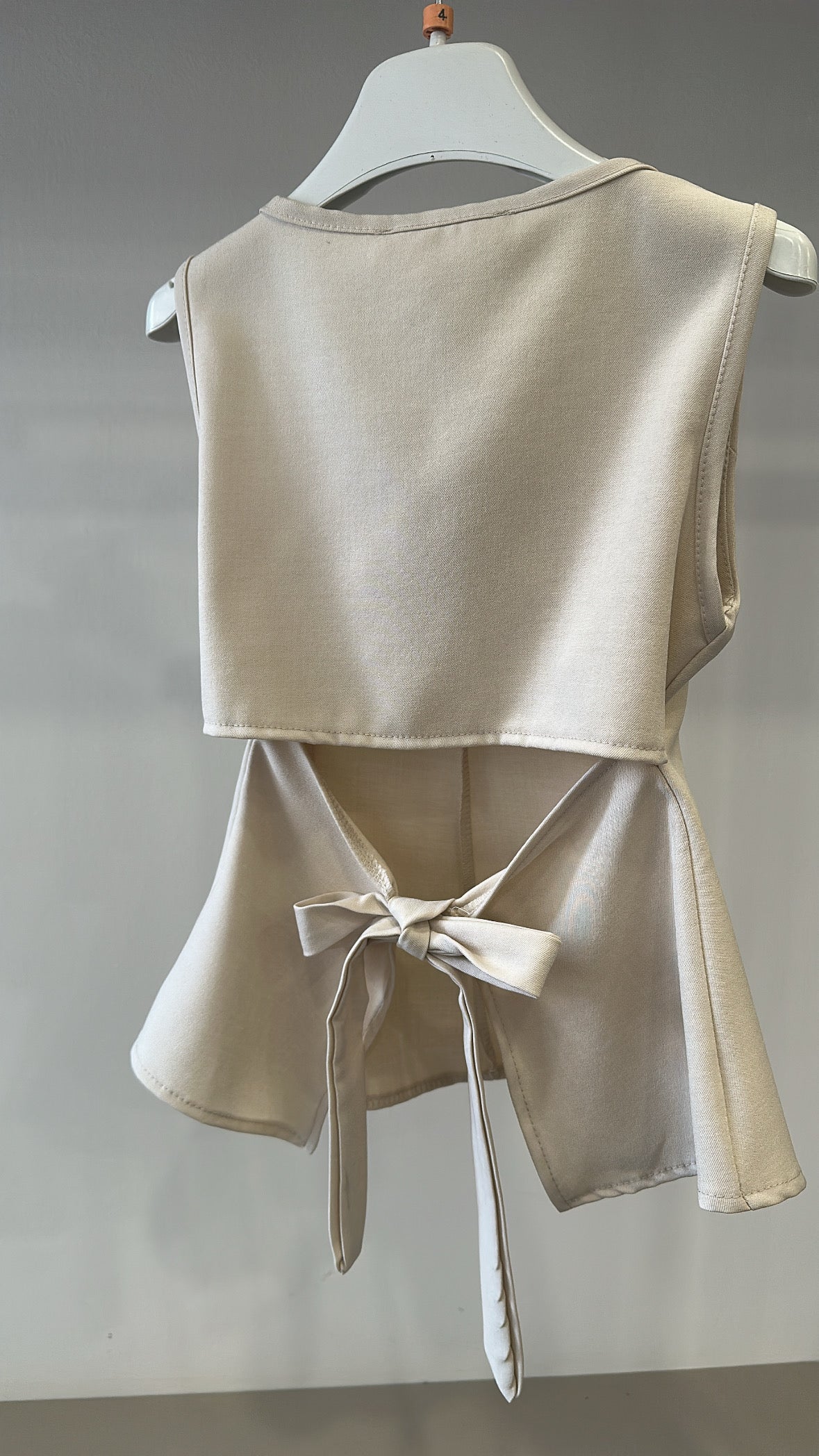 Canotta CON FIOCCO 4-14A - BEIGE