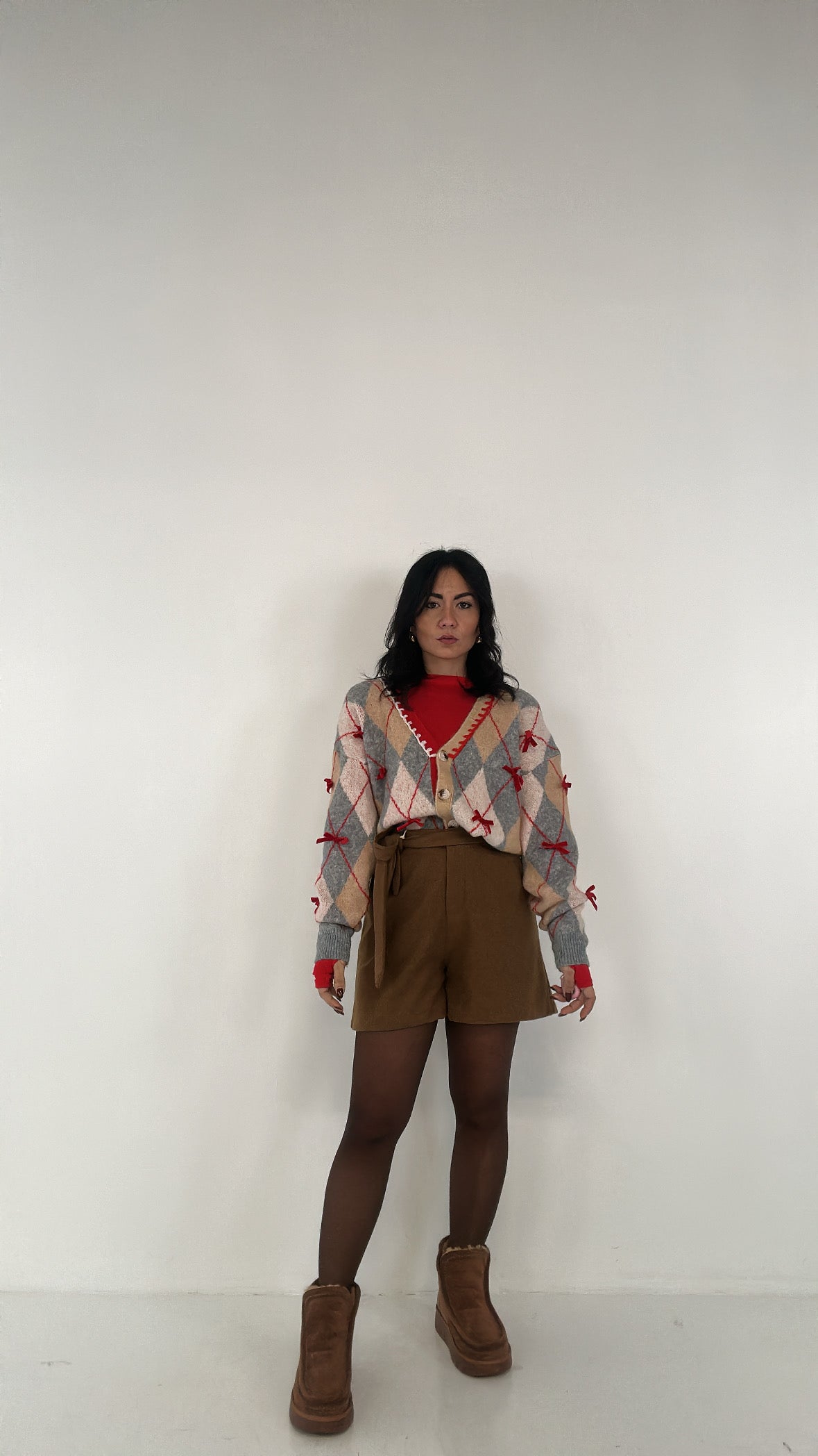 Shorts IN PANNO - CAMMELLO