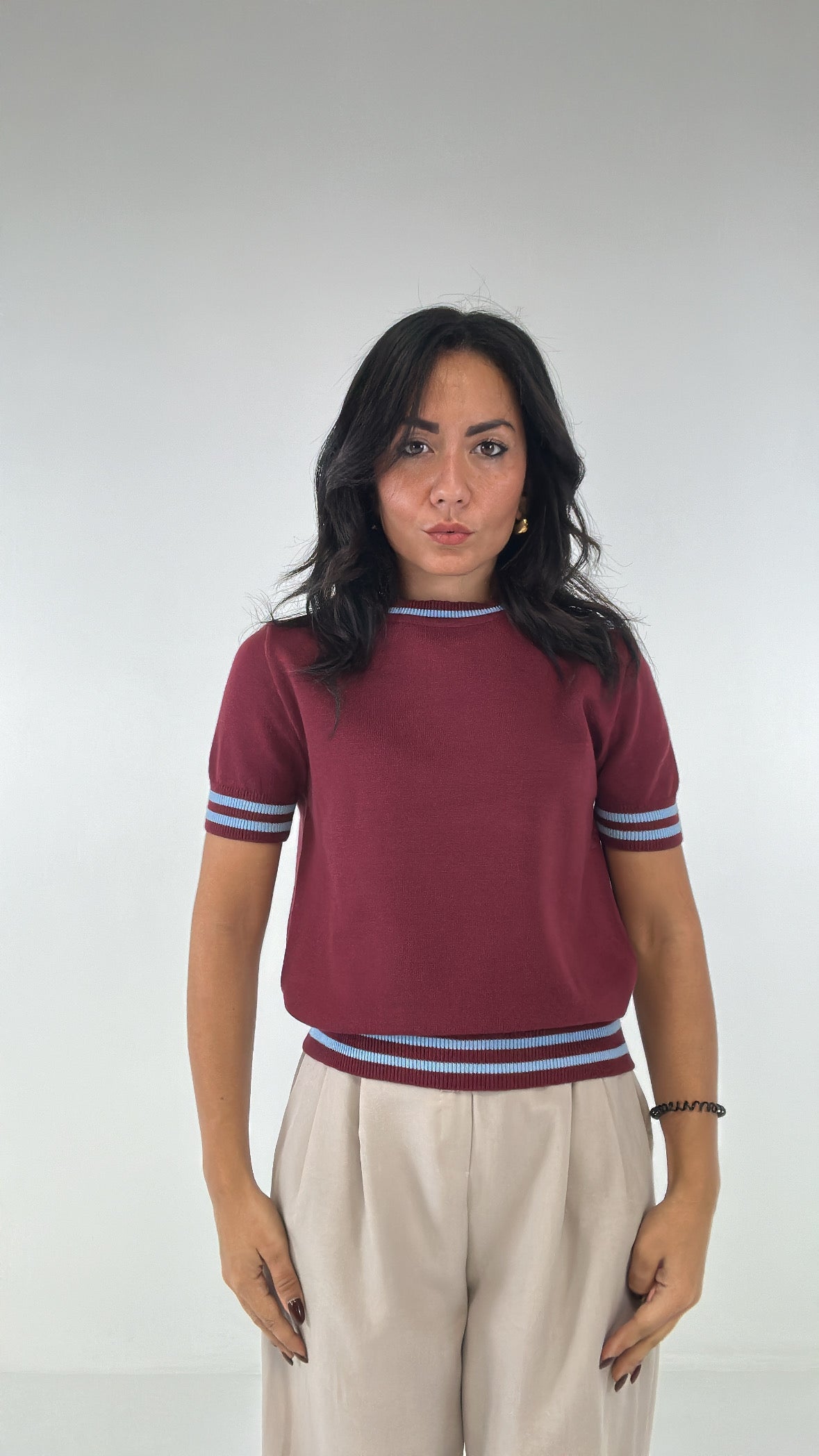 T-shirt RIGHINO - BORDEAUX