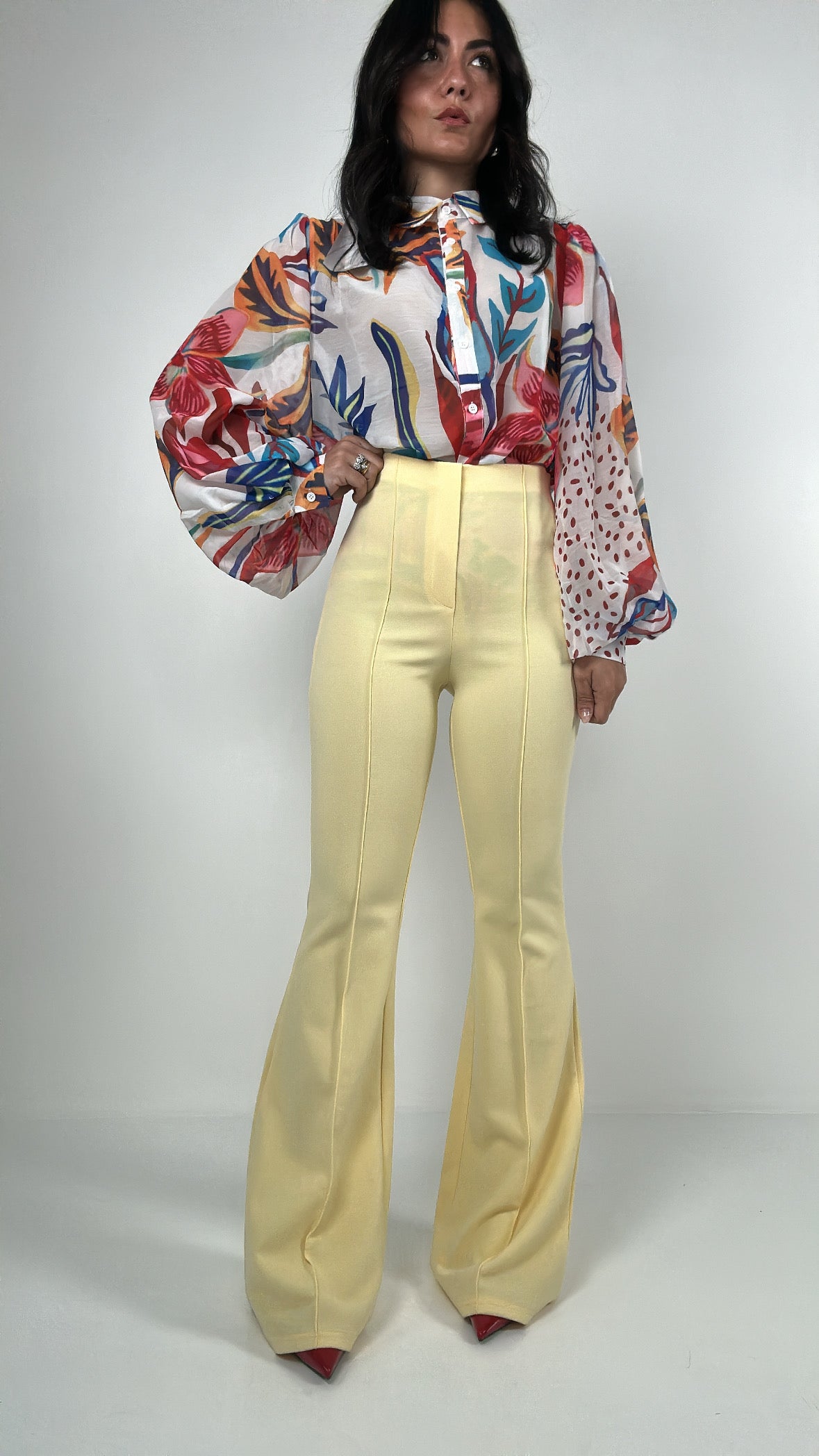 Pantalone ZAMPA RIGHINO - GIALLO