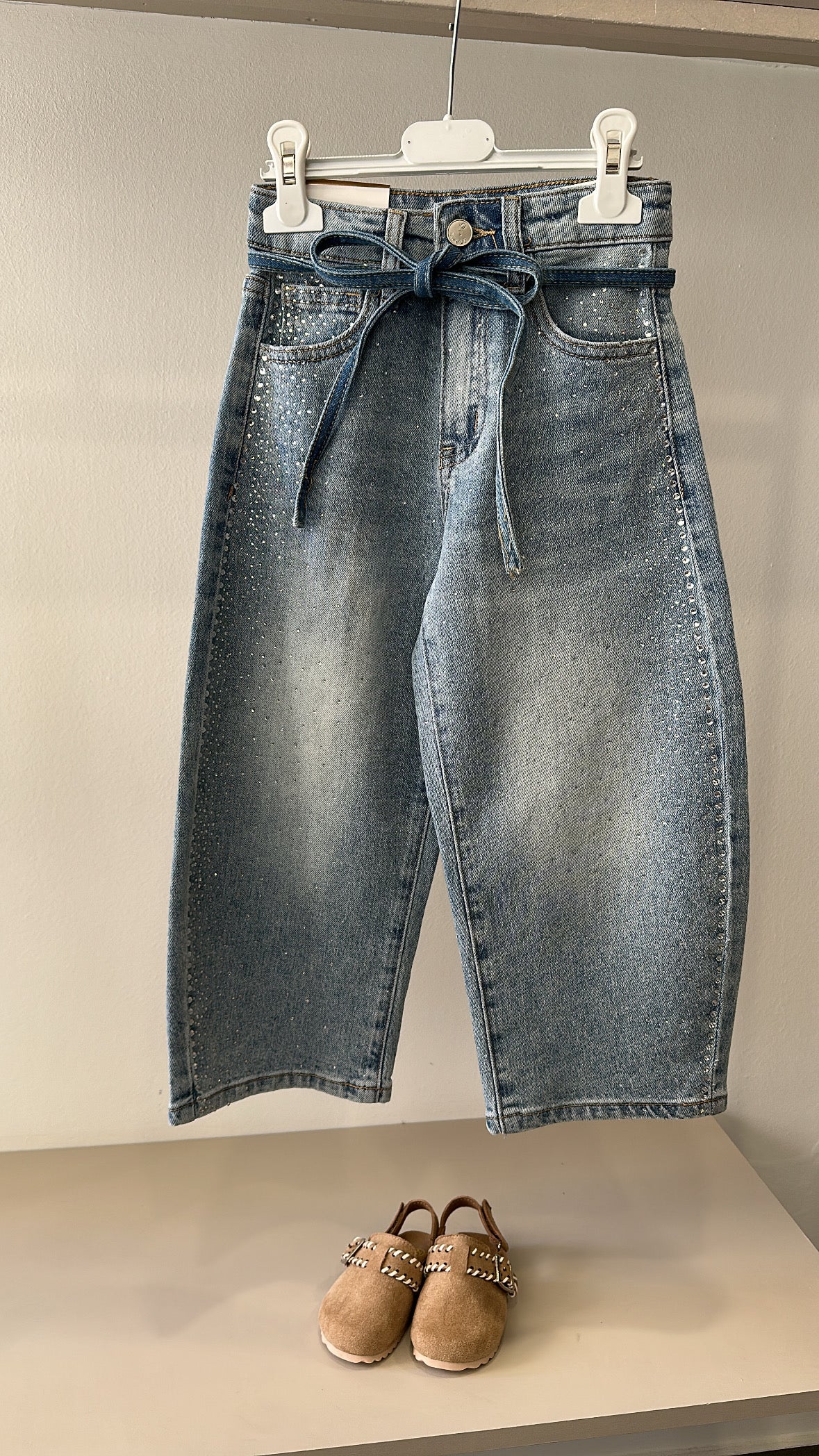 Jeans BALLON CON CINTURA 4-14A - JEANS