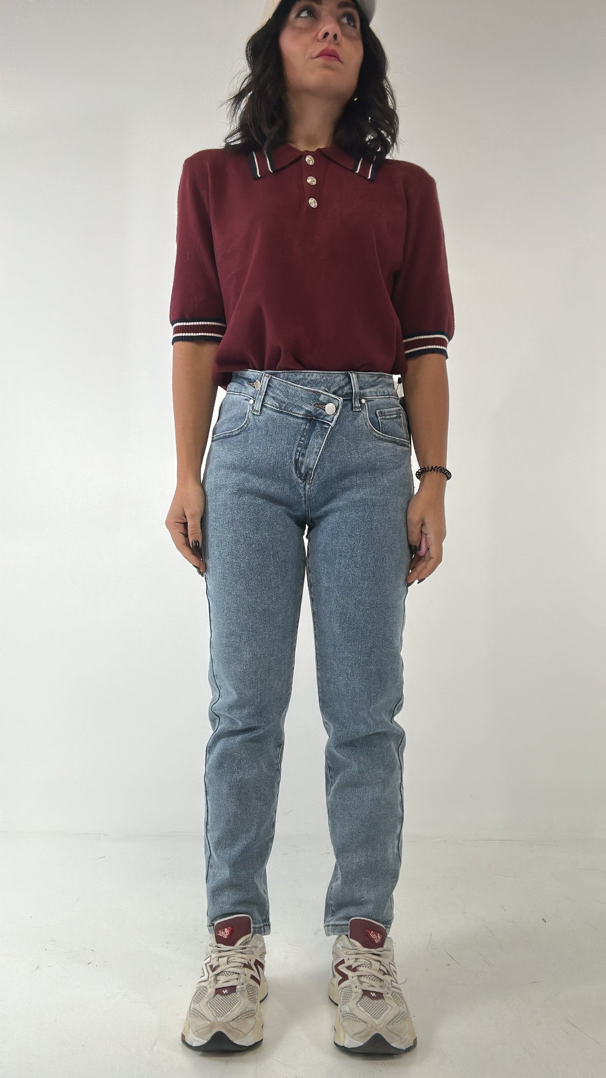 Jeans MOM CINTO TRASVERSALE - JEANS