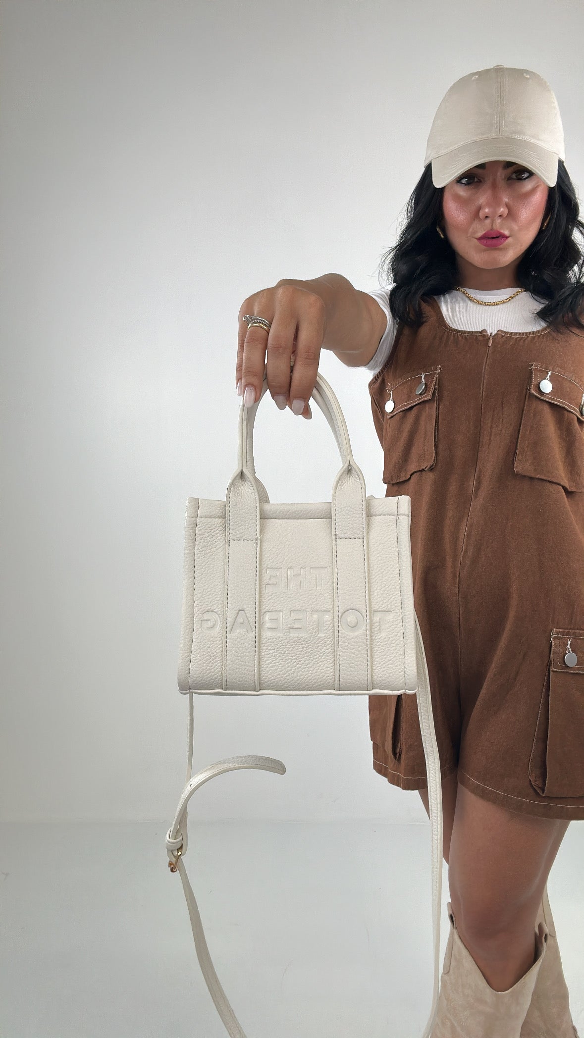 Borsa MINI T OTE - BIANCO