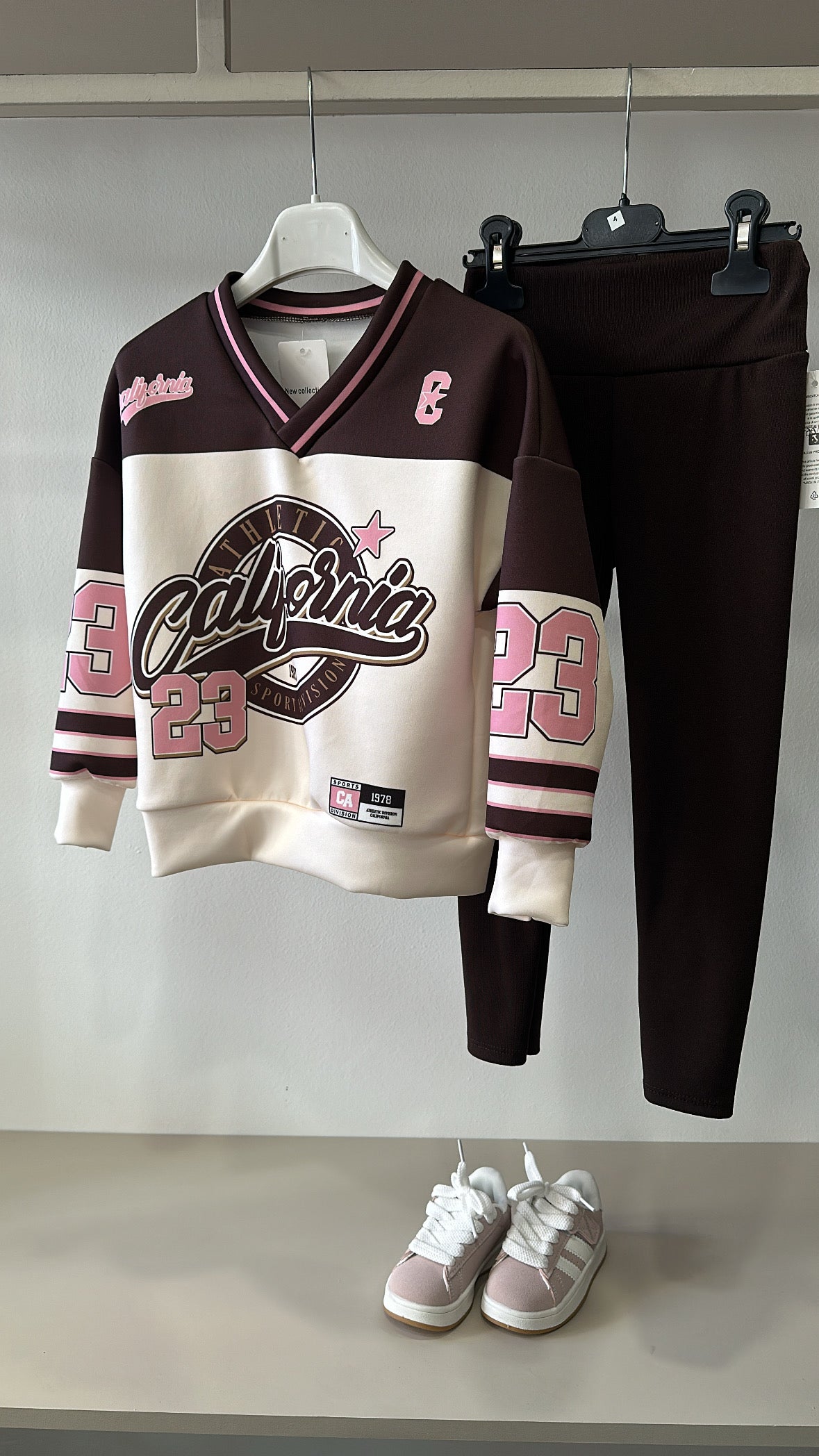 Felpa CALIFORNIA SPORT 4-14A - MARRONE