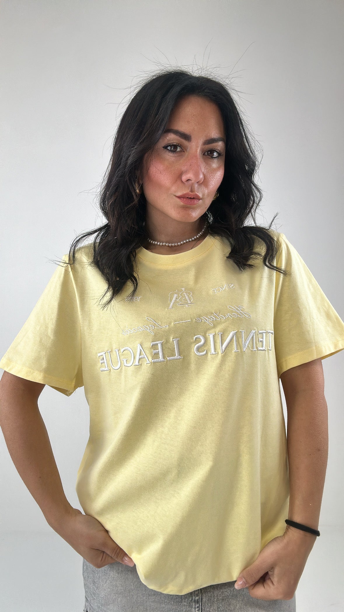 T-shirt TENNIS - GIALLO