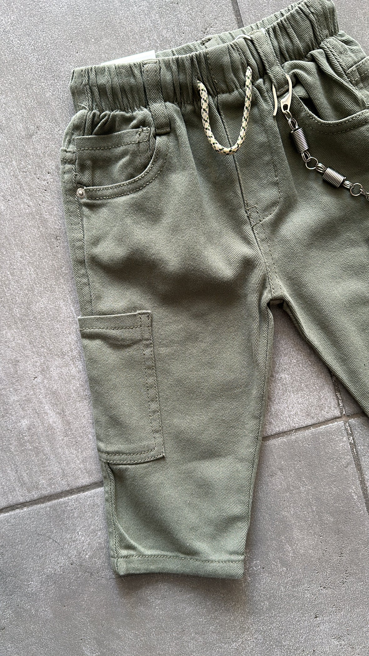 Jeans TASCONI GANG 12-36M - VERDE MILITARE