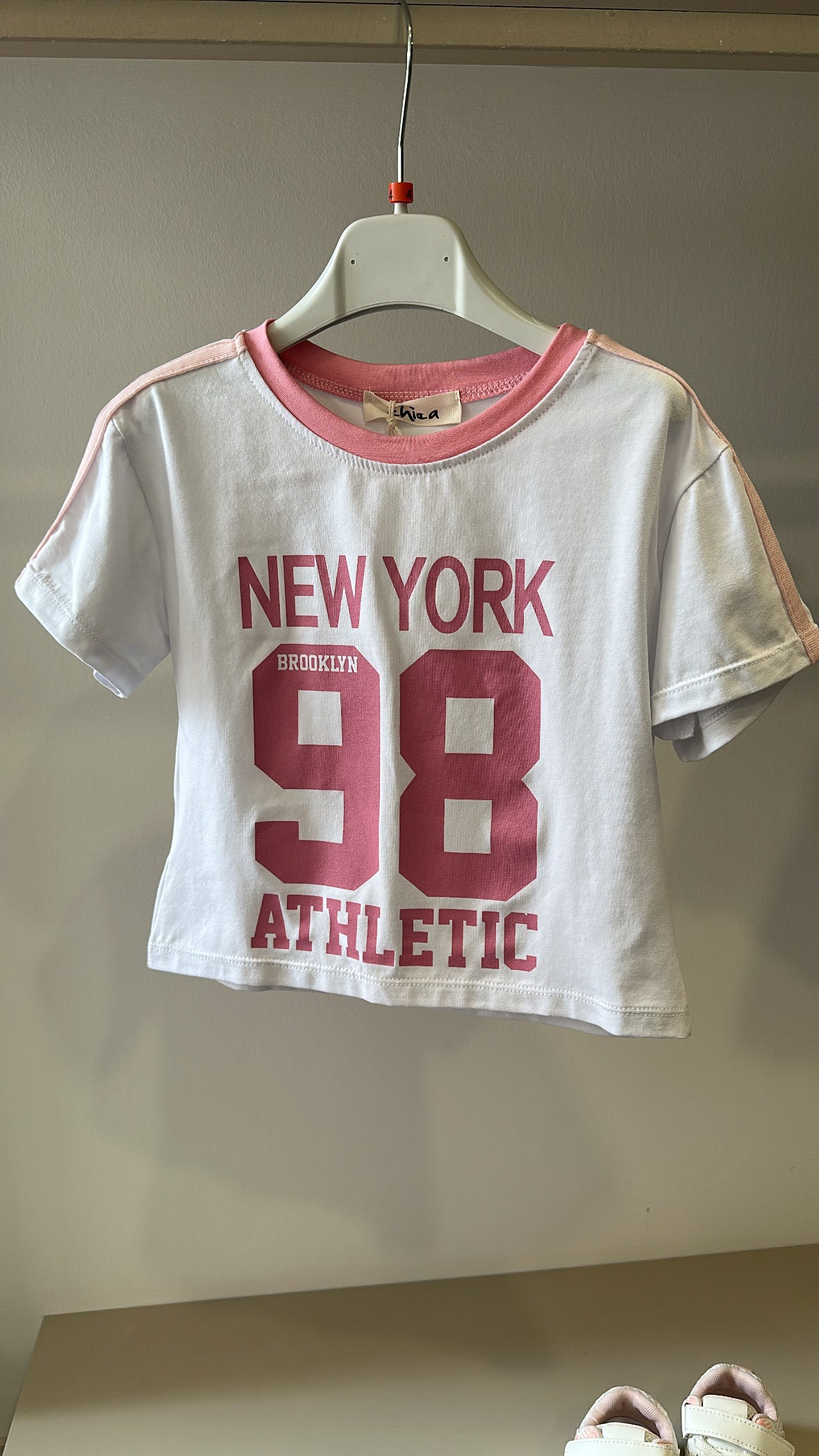 T-shirt NEW YORK 4-14A - ROSA