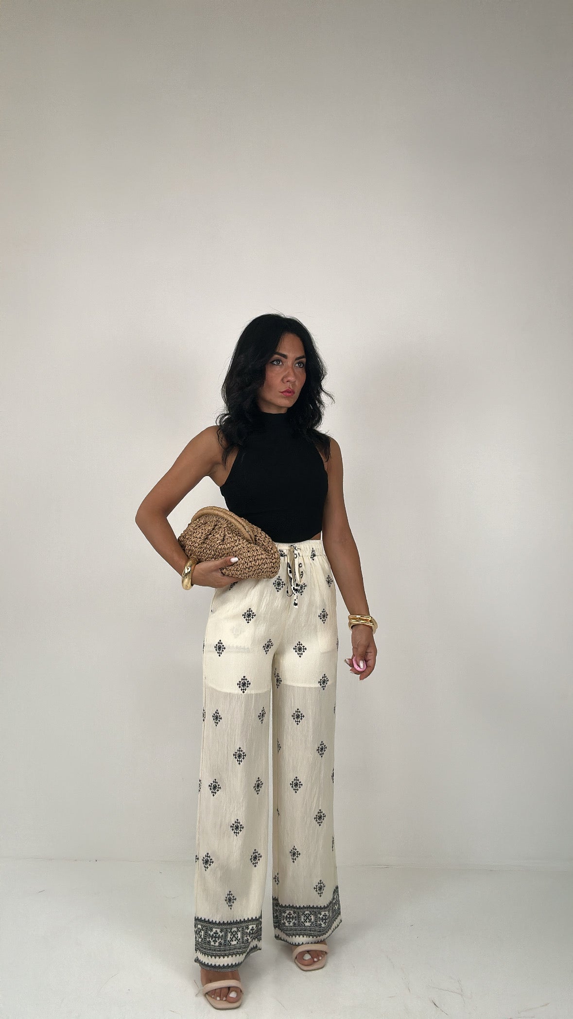 Pantalone MULINI A VENTO - PANNA