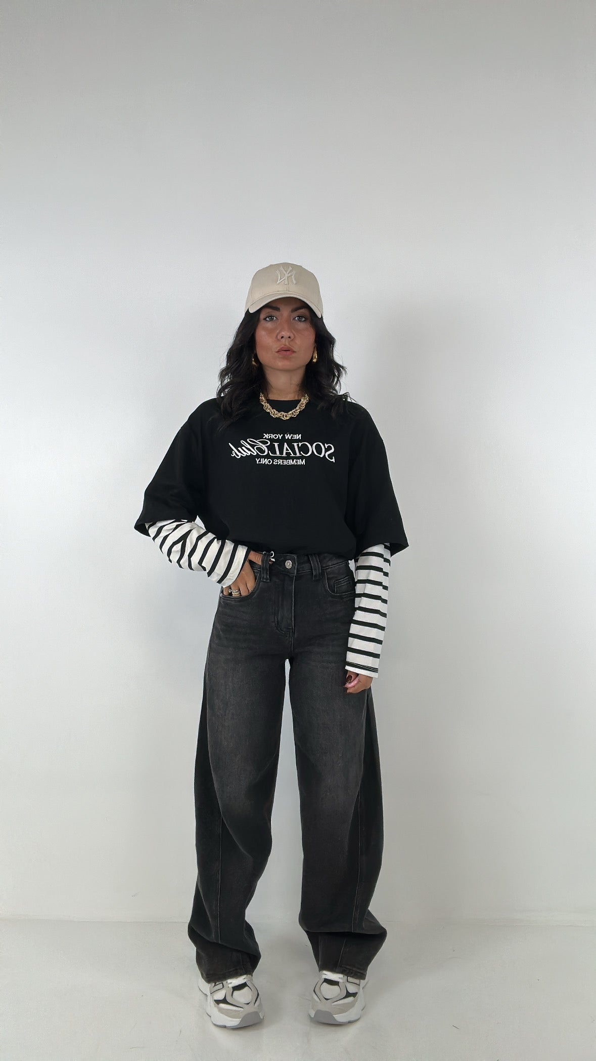 Jeans BALLOON SLAVATO - NERO