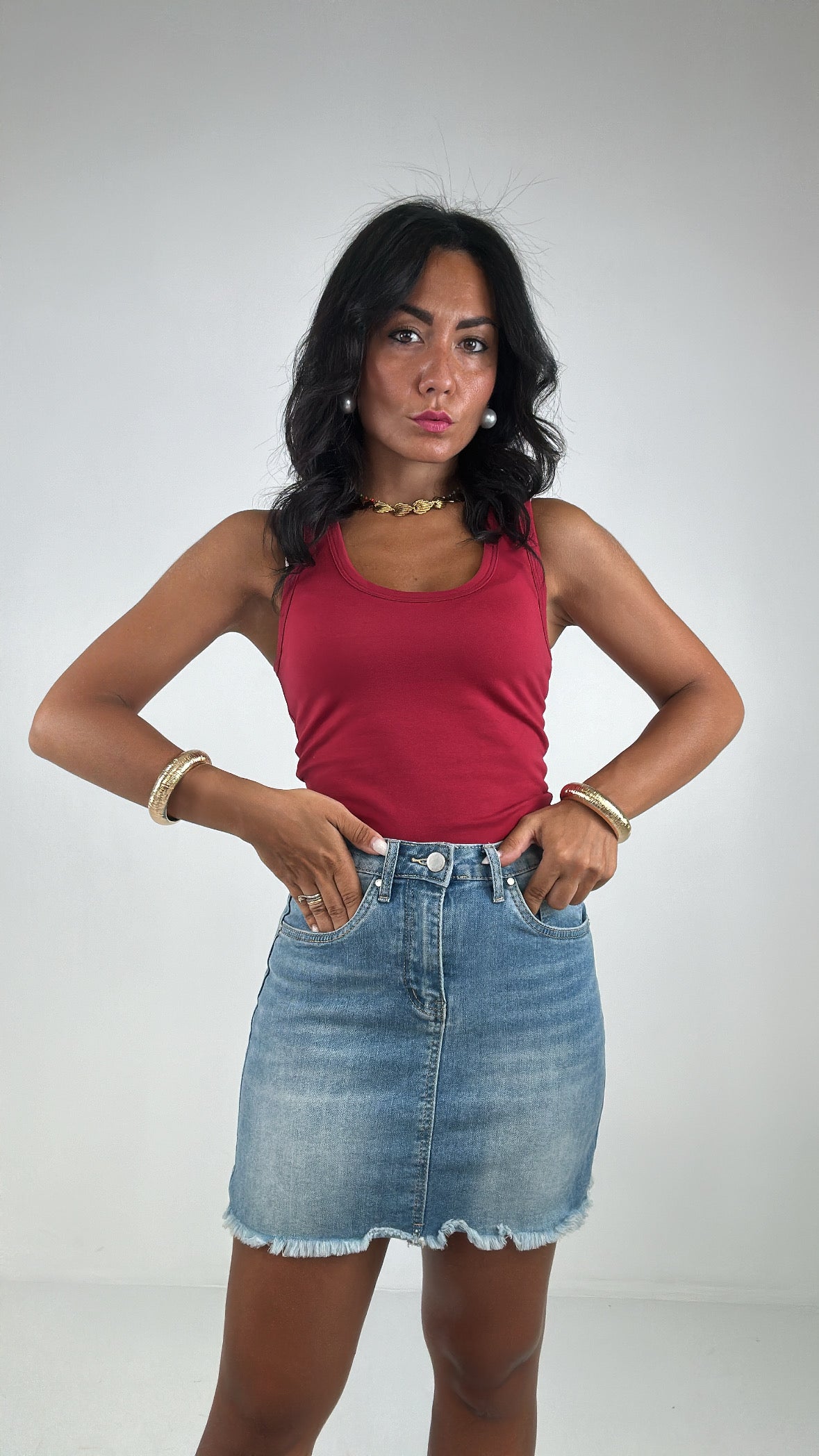 Gonna SGRANG - JEANS