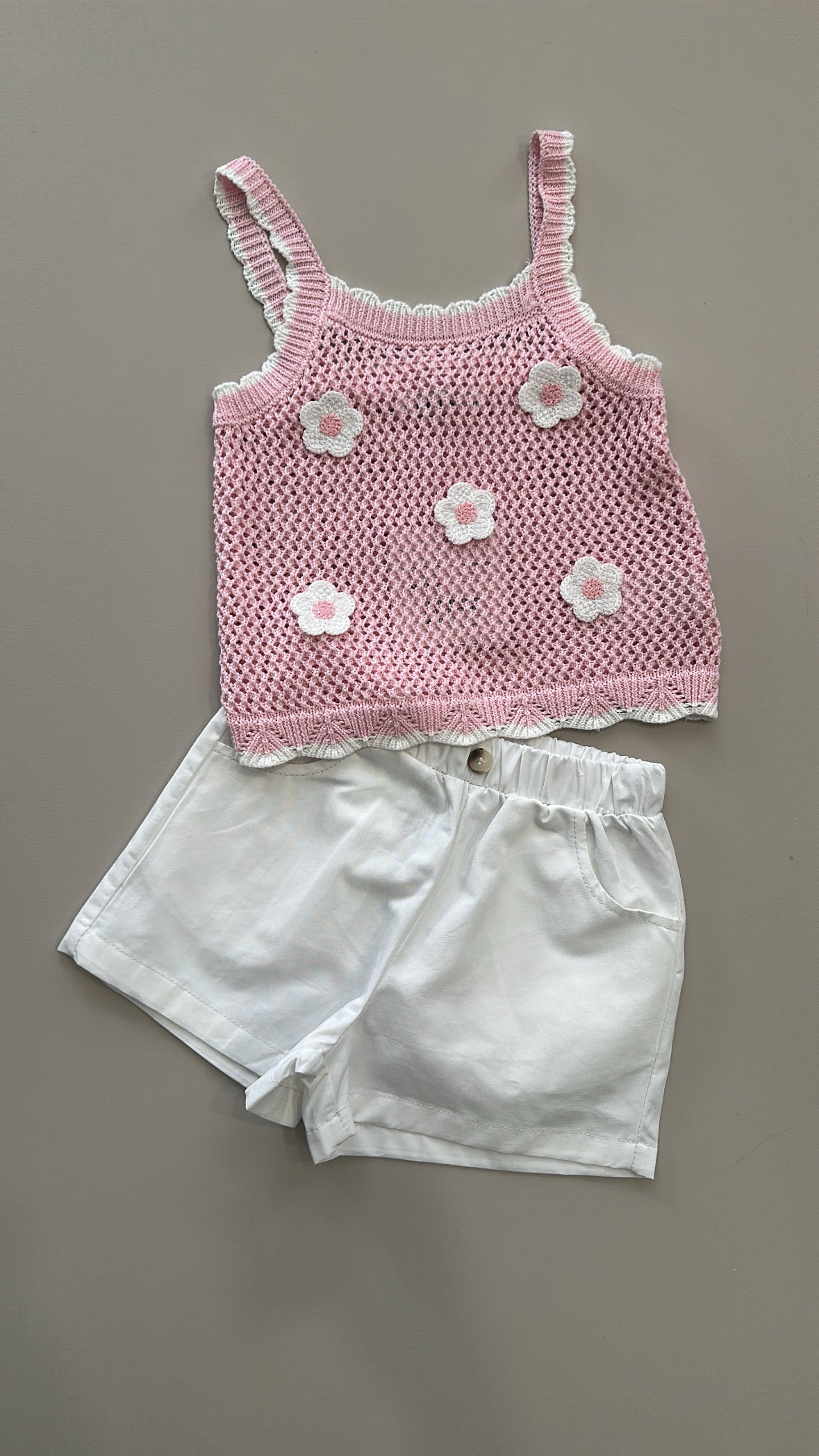 Completo FIOR DI MAGLIA 4-12 - ROSA