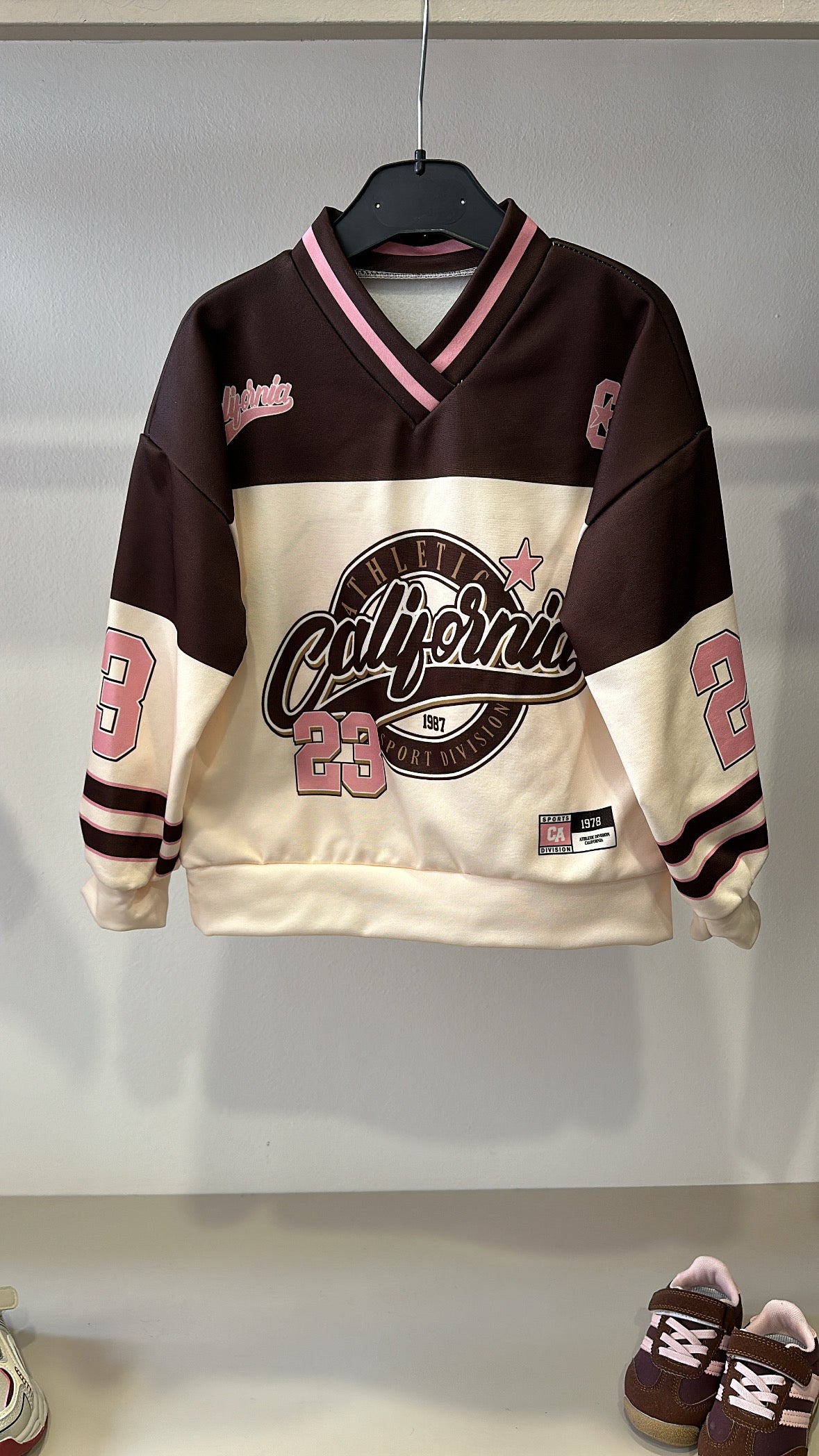 Felpa CALIFORNIA 23 4-14A - MARRONE