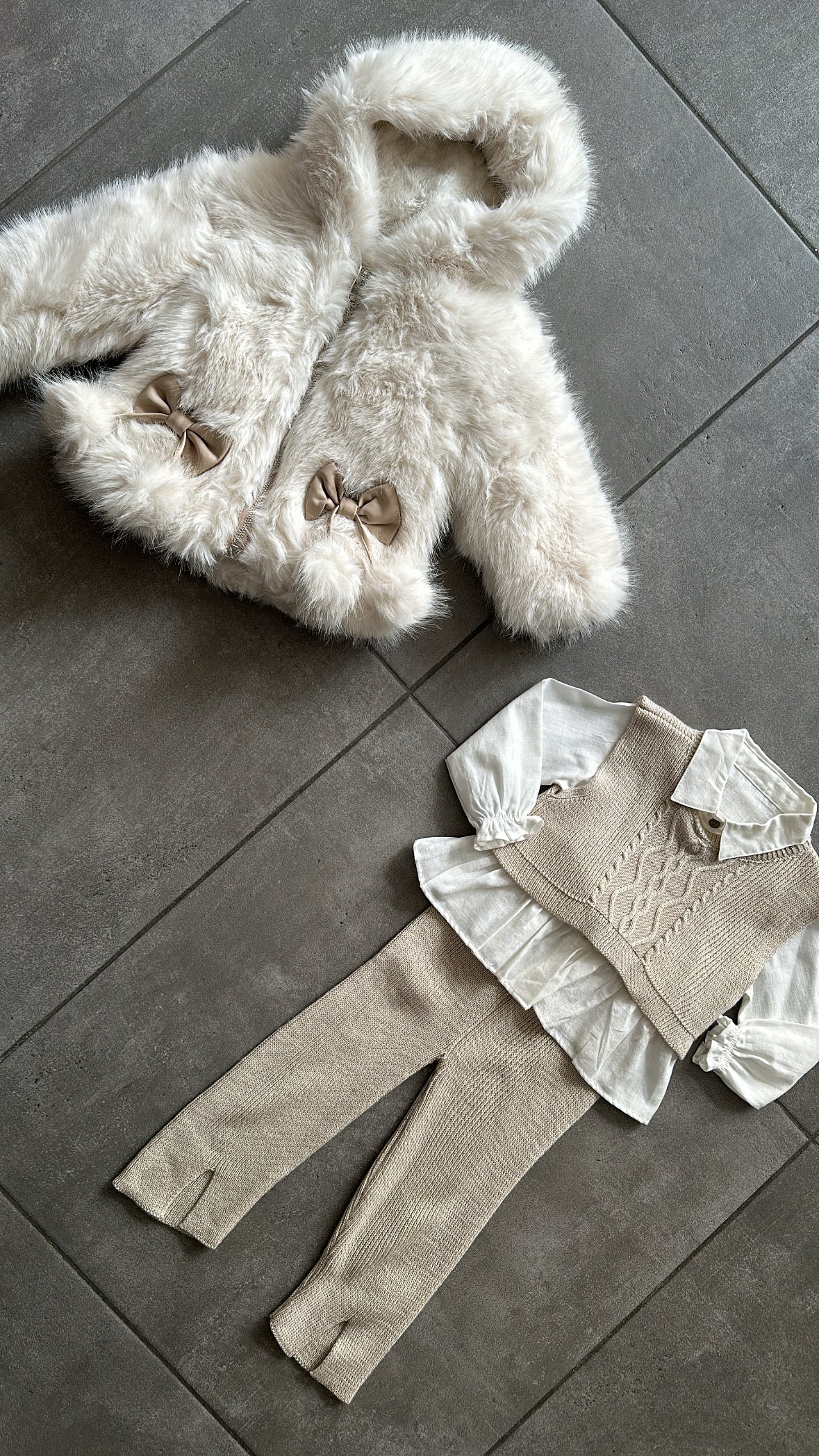 Completo A COSTINE CON CAMICIA 1-4A - BEIGE