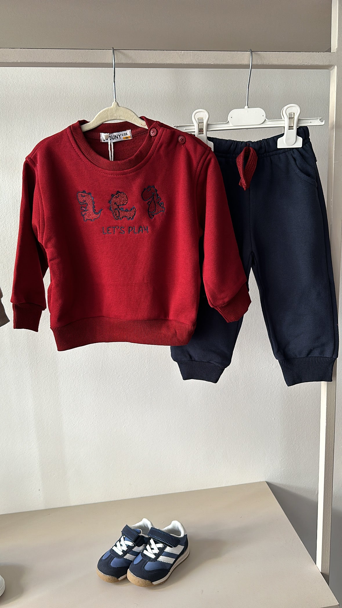 Tuta DINOSAURI 12-36M - BORDEAUX