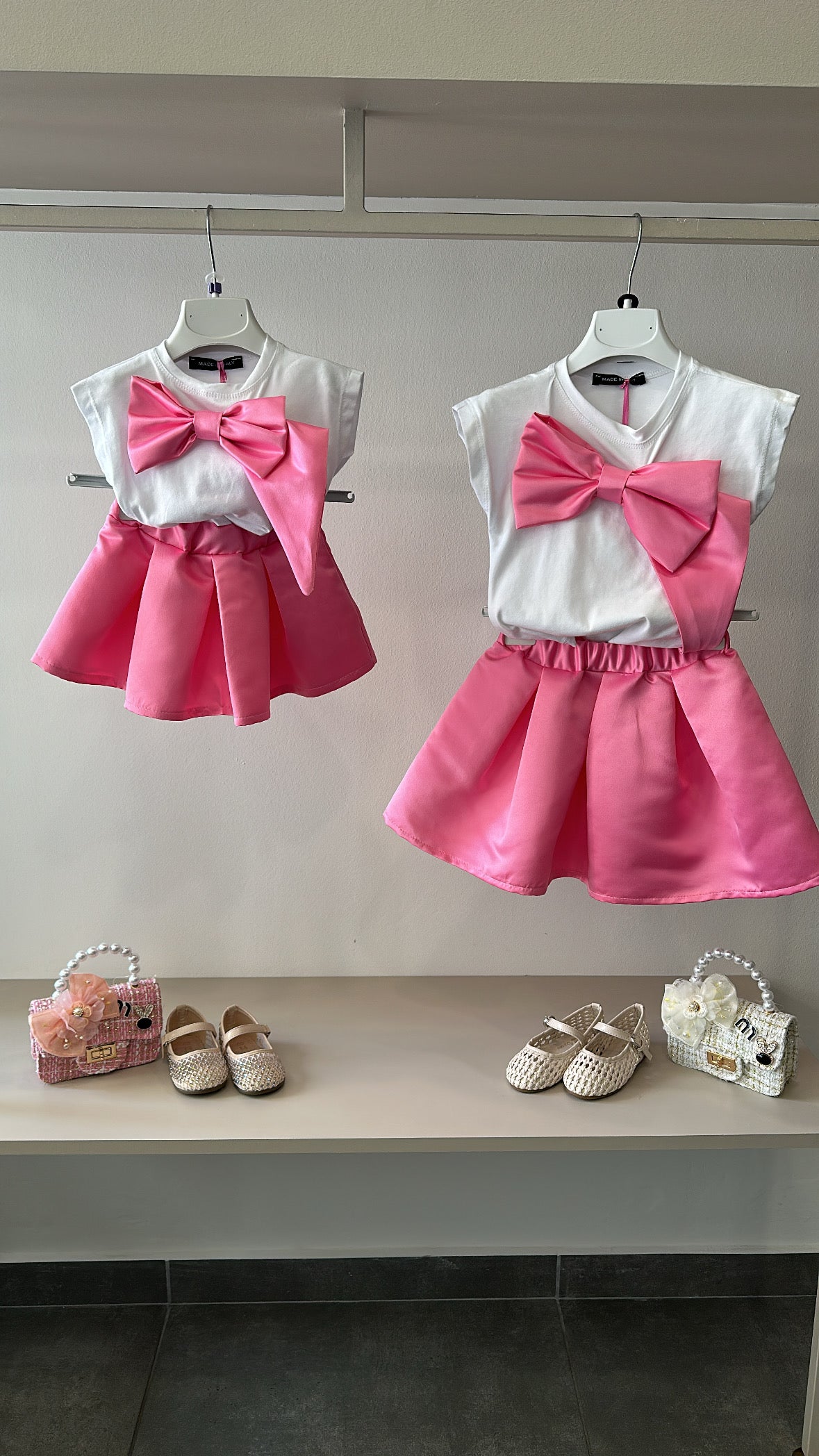 Completo FIOCCO RASO 9-30M - ROSA