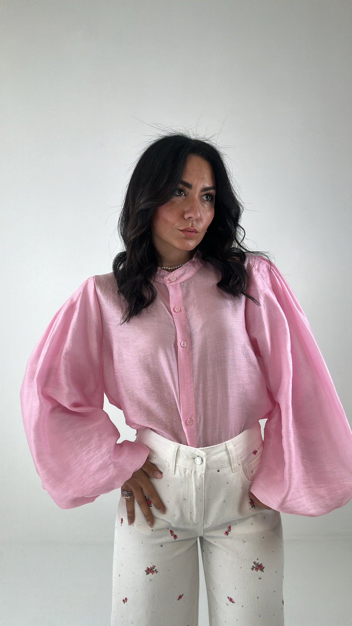 Camicia MANICA BALLOON - ROSA