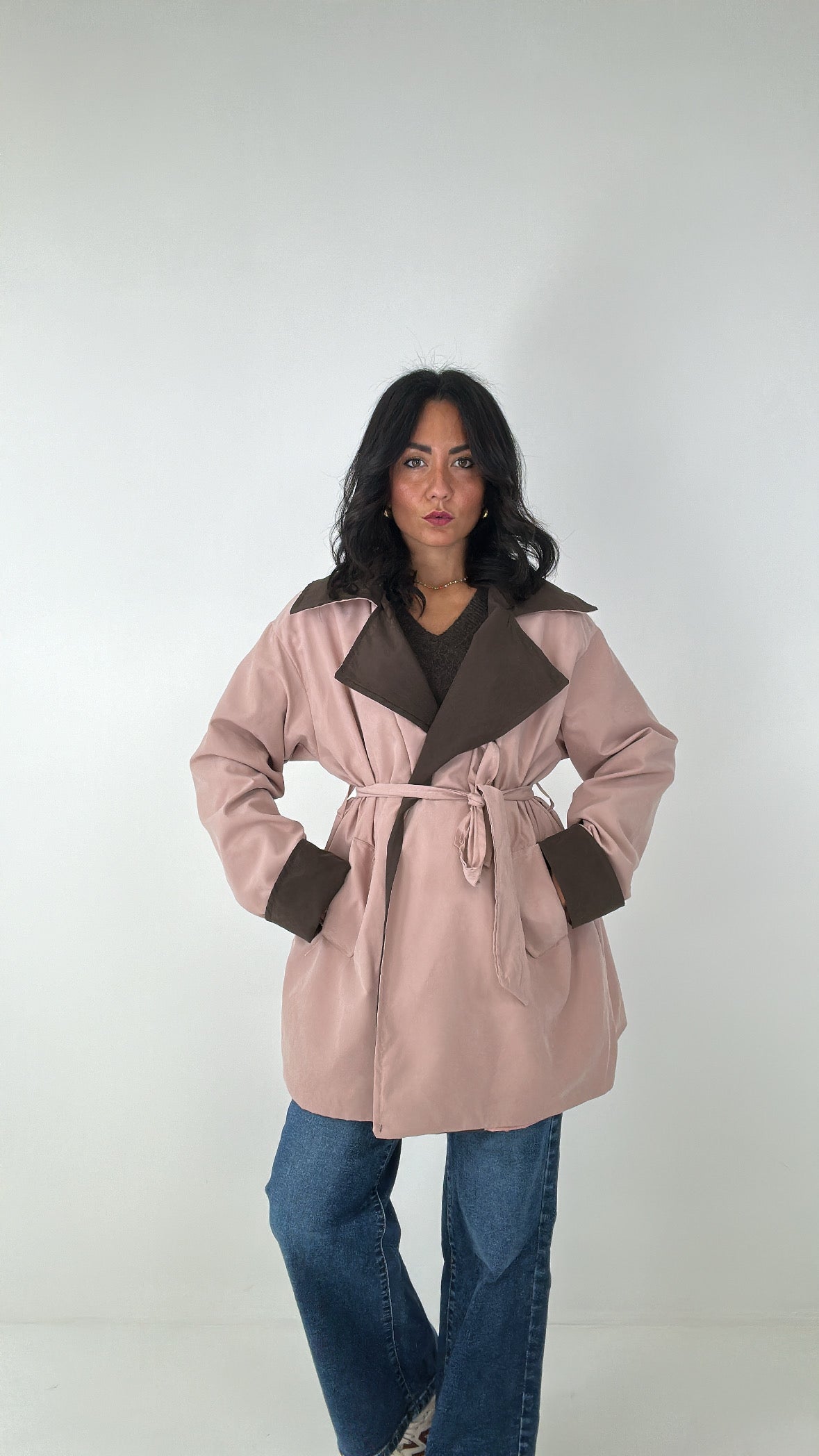 Trench DOUBLE COLOR - ROSA