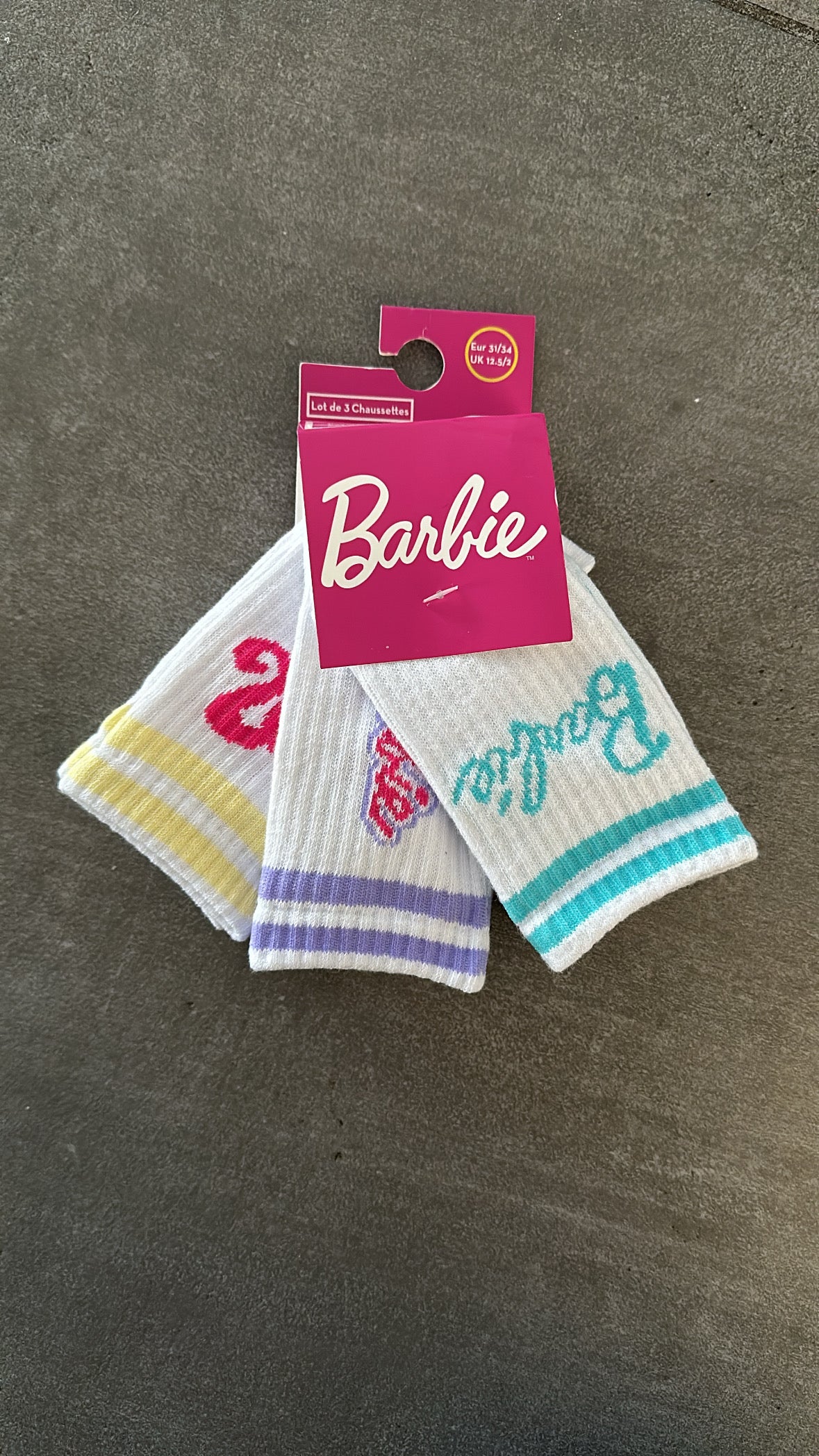 Calzini RIGATI BARBIE - BIANCO