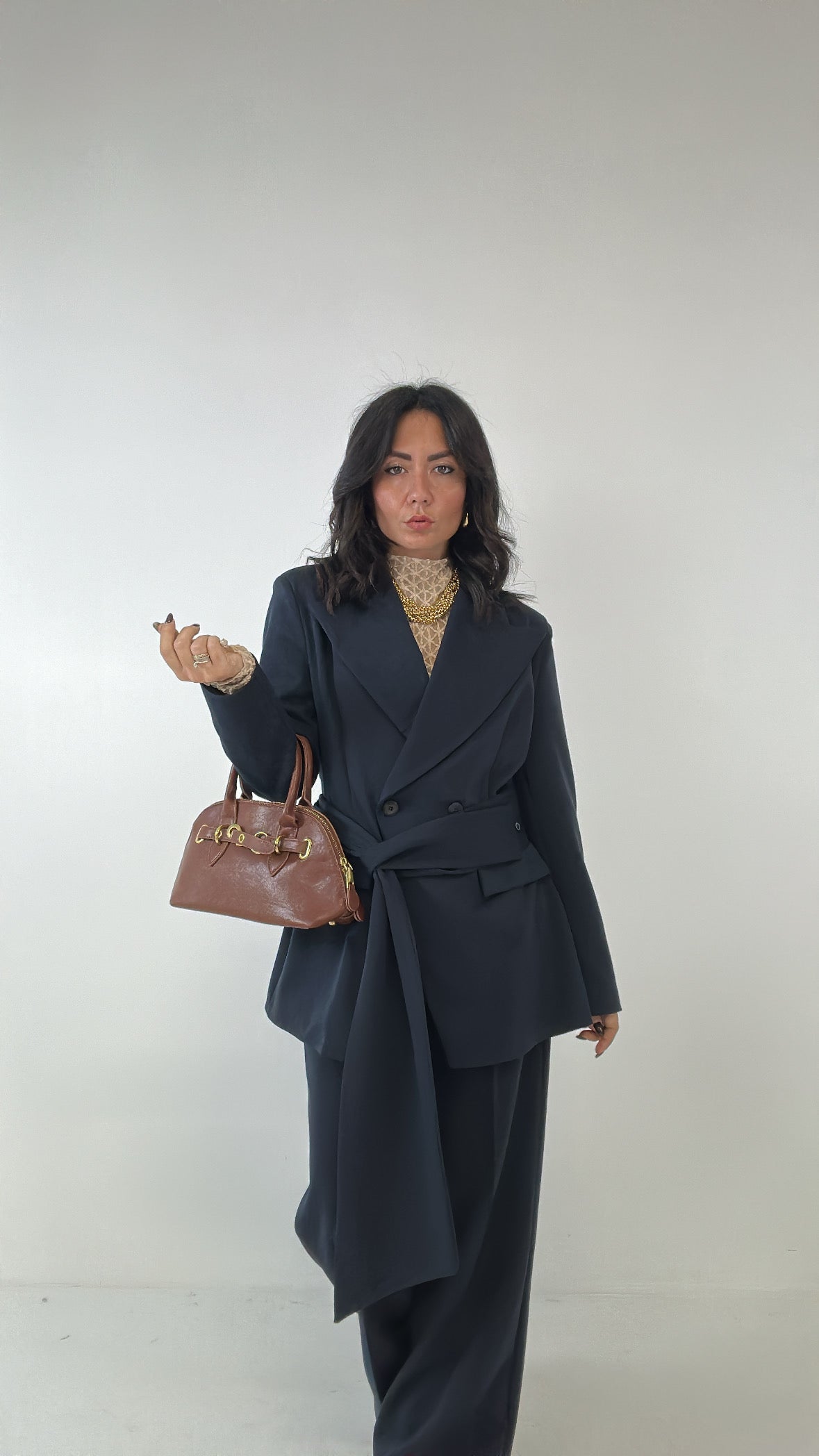 Borsa FIBBIA KAYLA - MARRONE