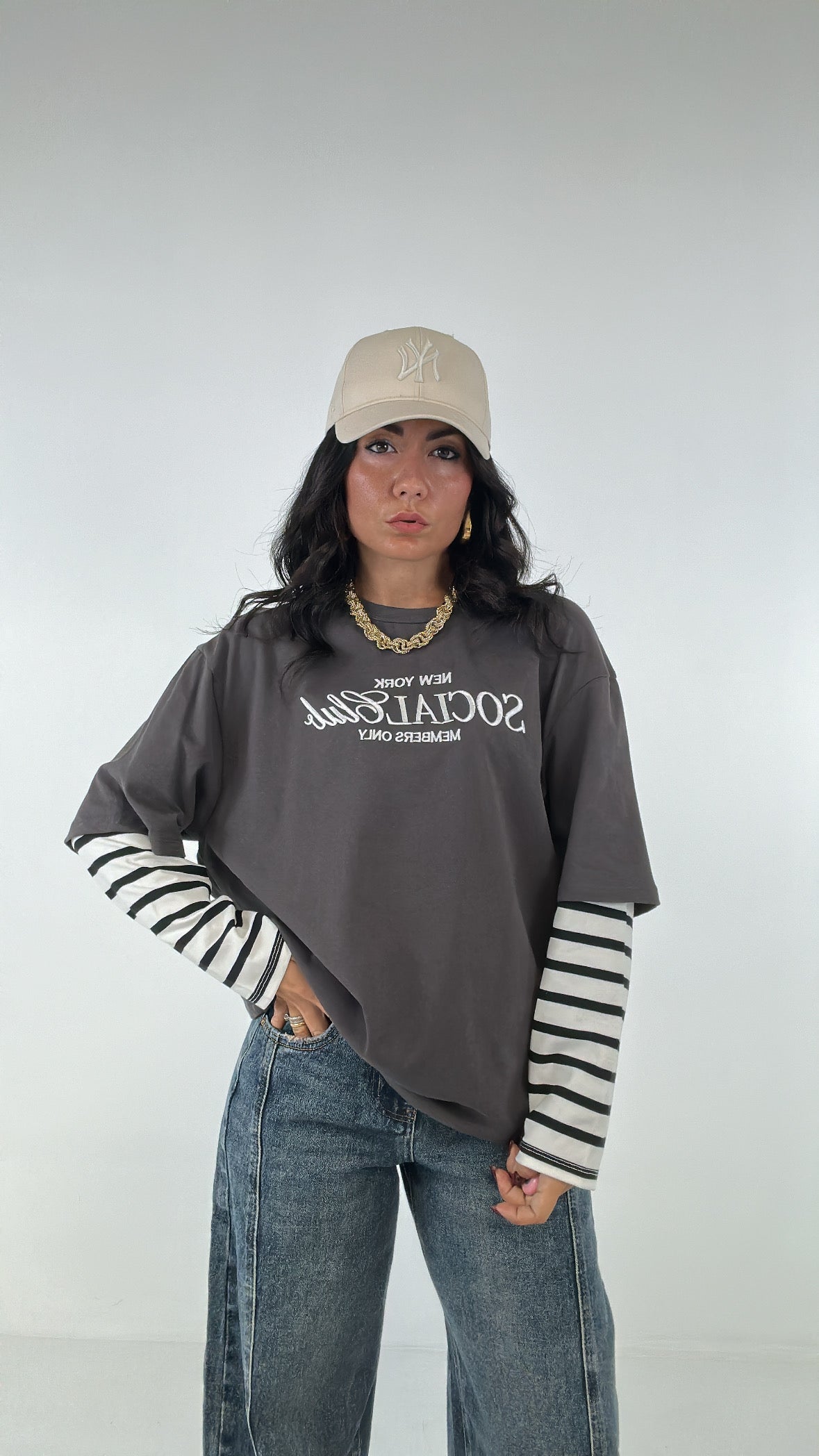 Maglia SOCIAL CLUB - GRIGIO
