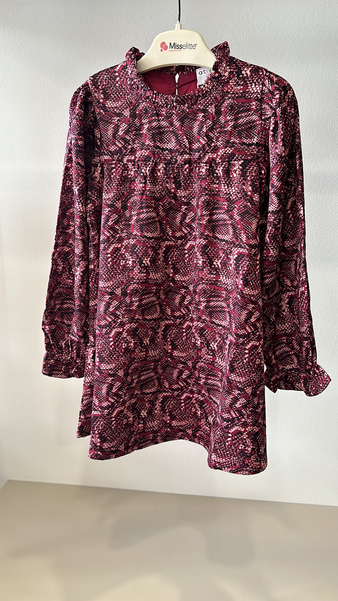 Vestito PITONATO 4-14A - BORDEAUX