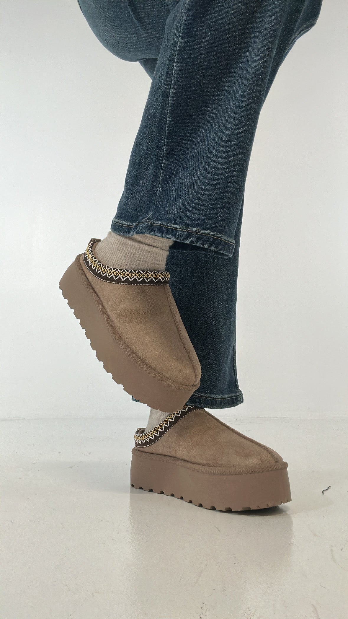 Sabot UG PELLICCIA - KHAKI