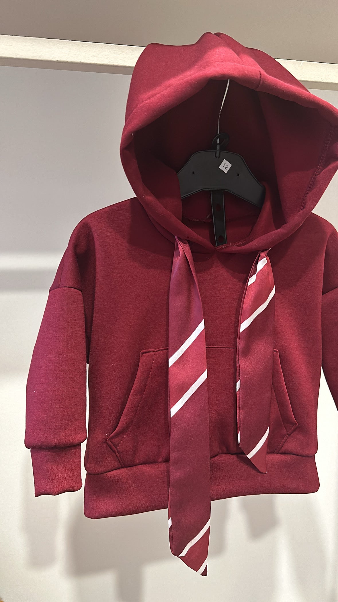 Felpa CON LACCIO 12-36M - BORDEAUX