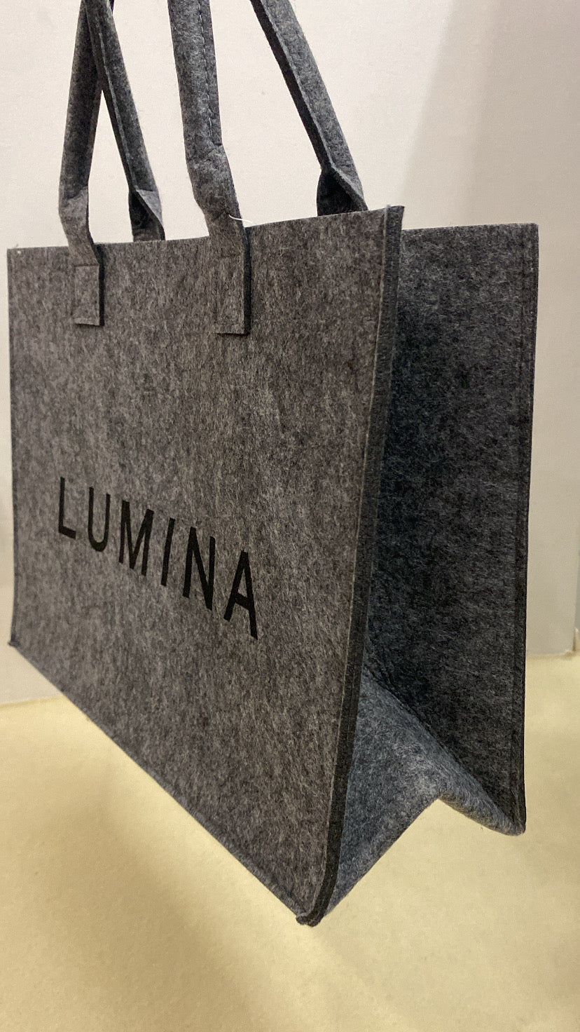 Borsa LUMINA IN PANNO - GRIGIO