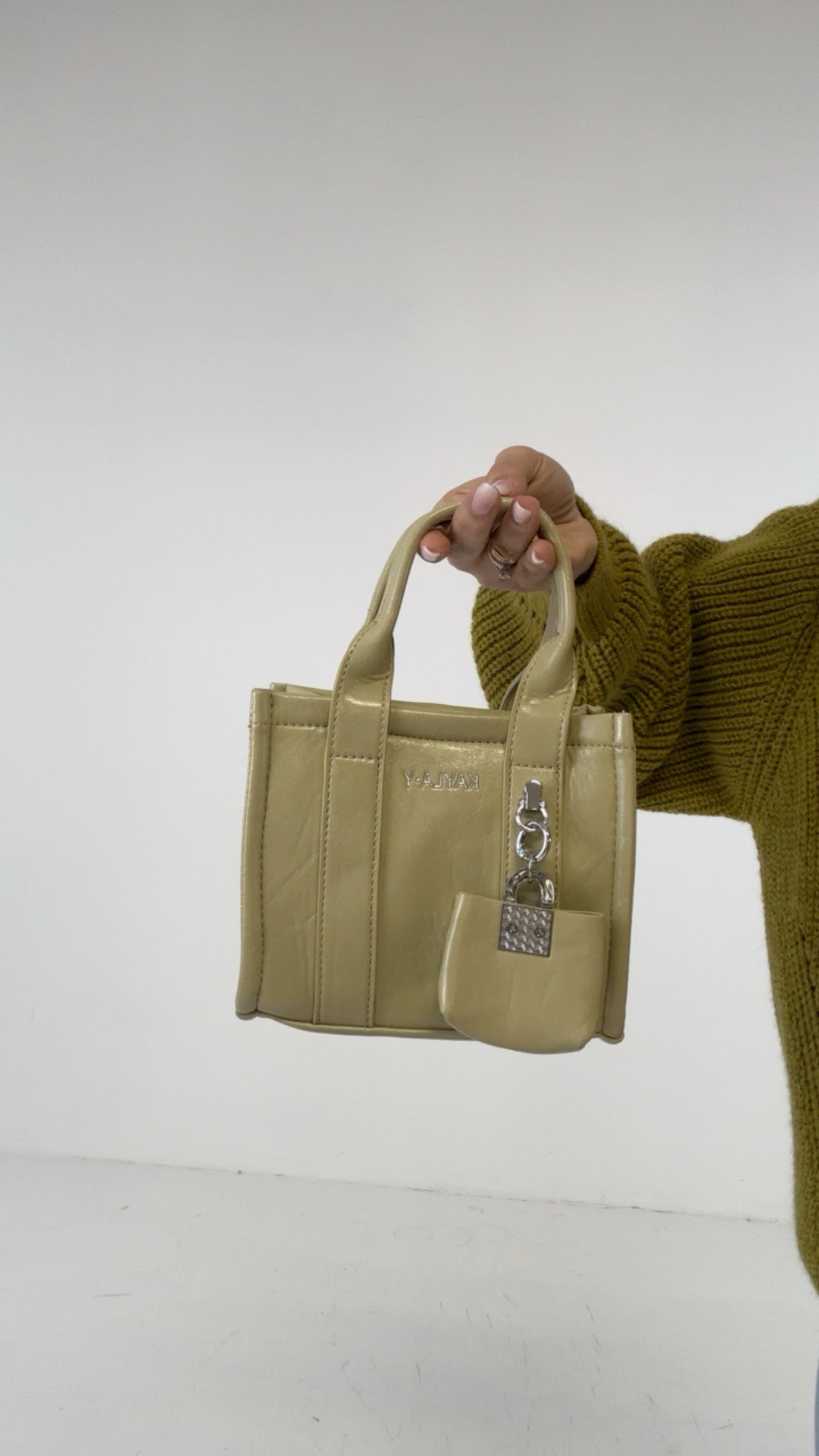 Borsa MINI CON BORSETTA - VERDE OLIVA