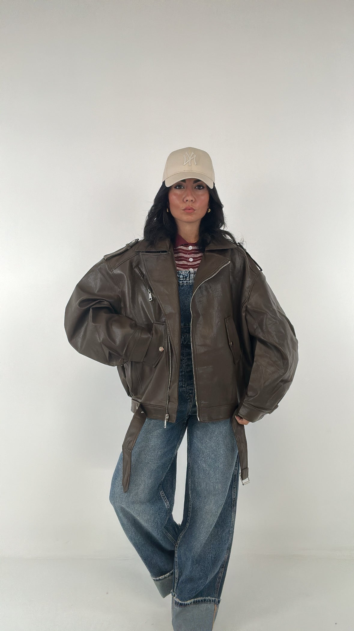 Chiodo OVER TOP QUALITY - MARRONE
