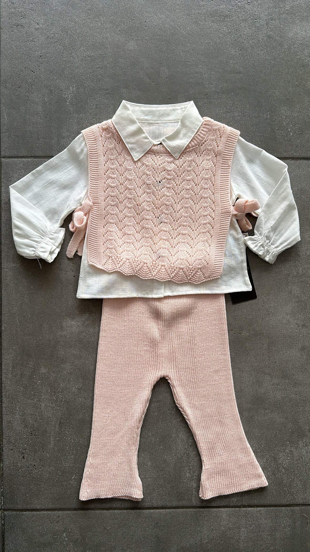 Completo GILET FOICCHI 9-24M - ROSA