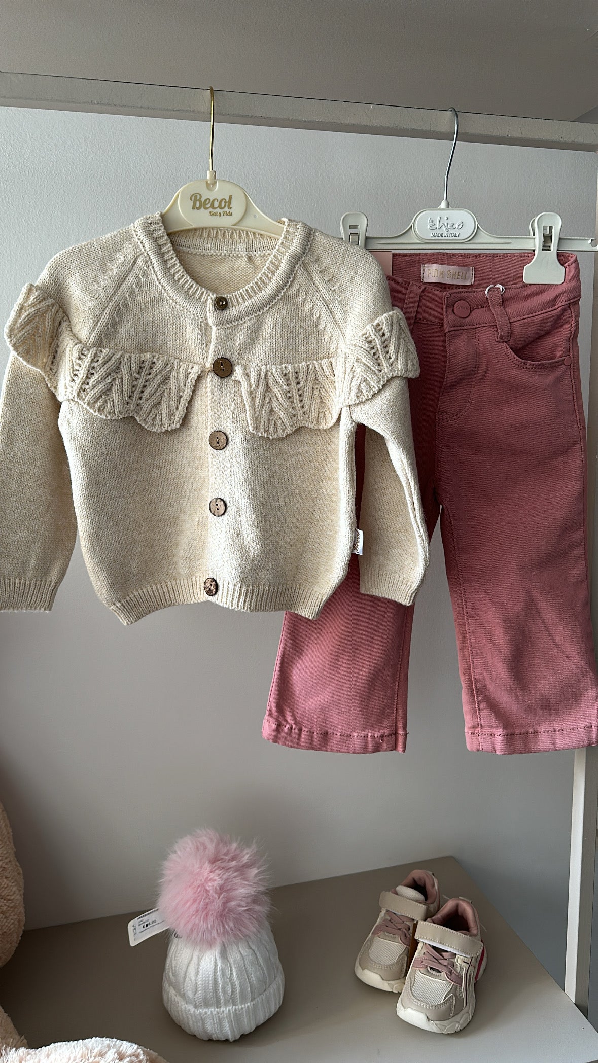 Jeans PALAZZO SHELL 1-5A - ROSA