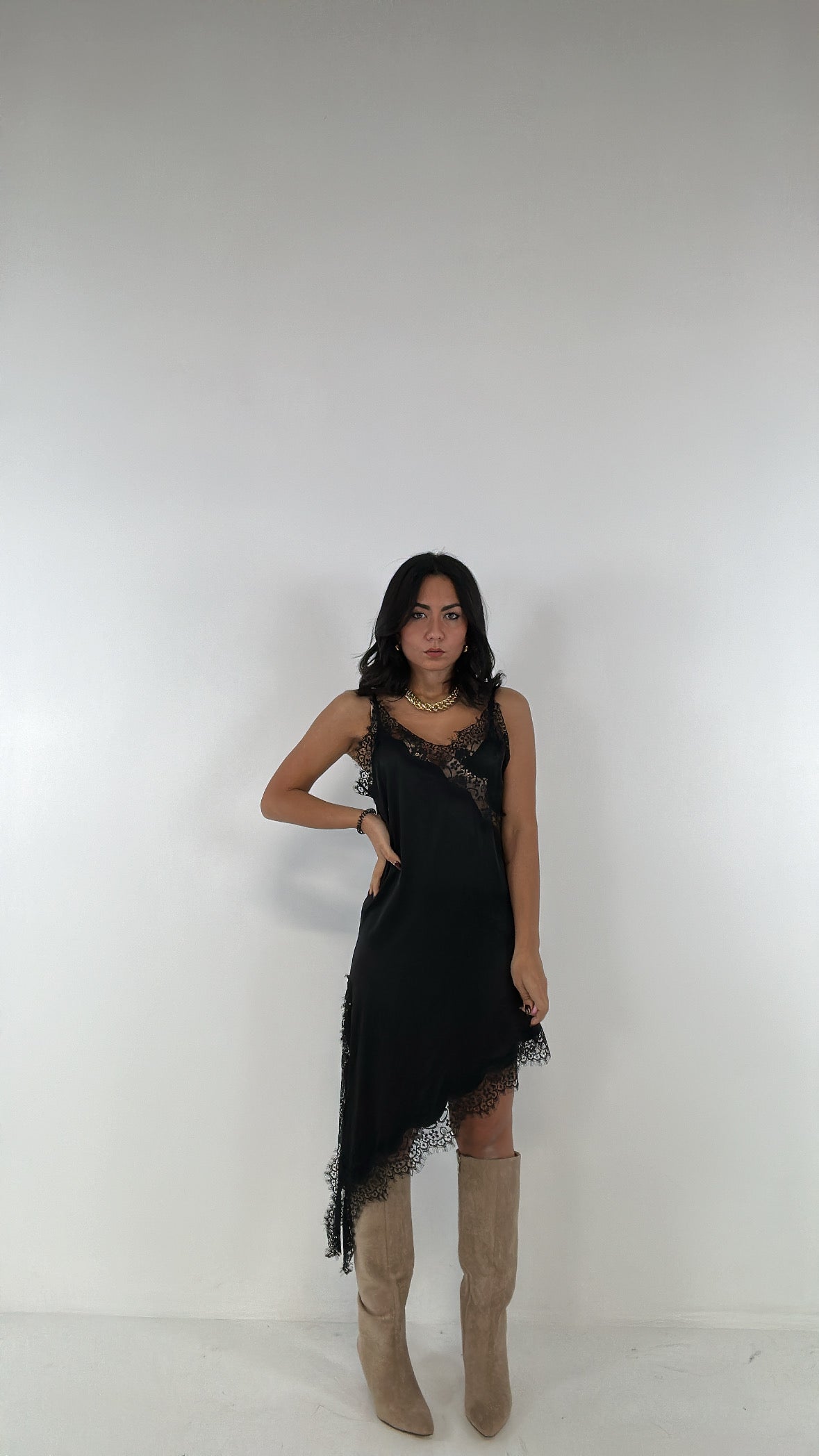 Abitino LUMINA SATIN - NERO